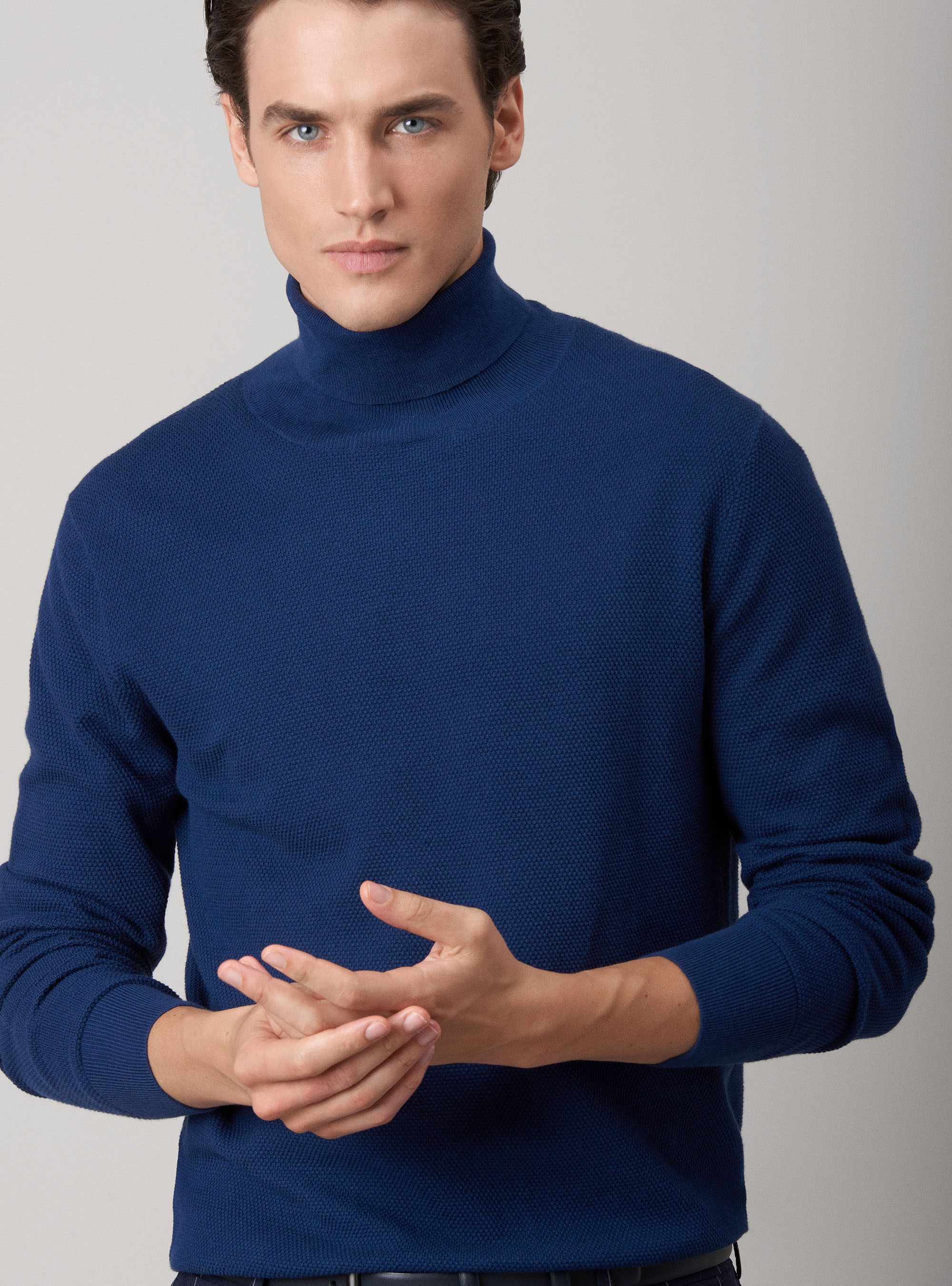 maglia collo alto cotone