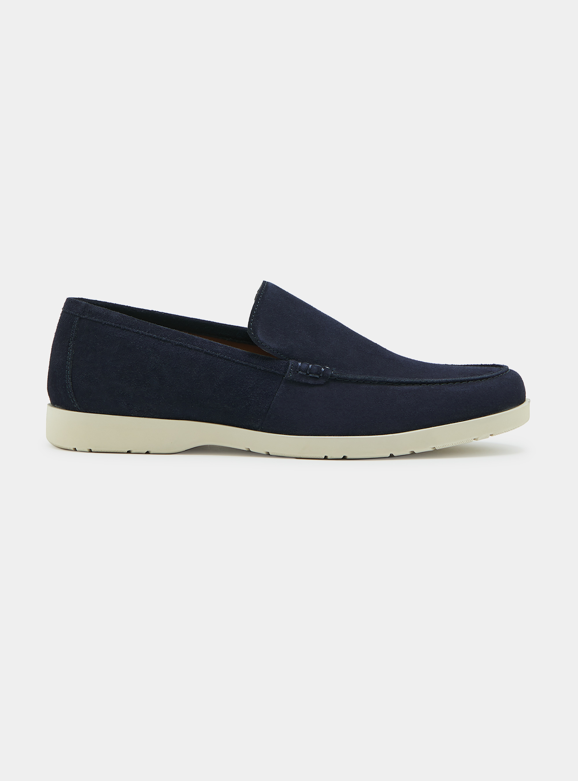 Suede loafers, NAVY BLUE