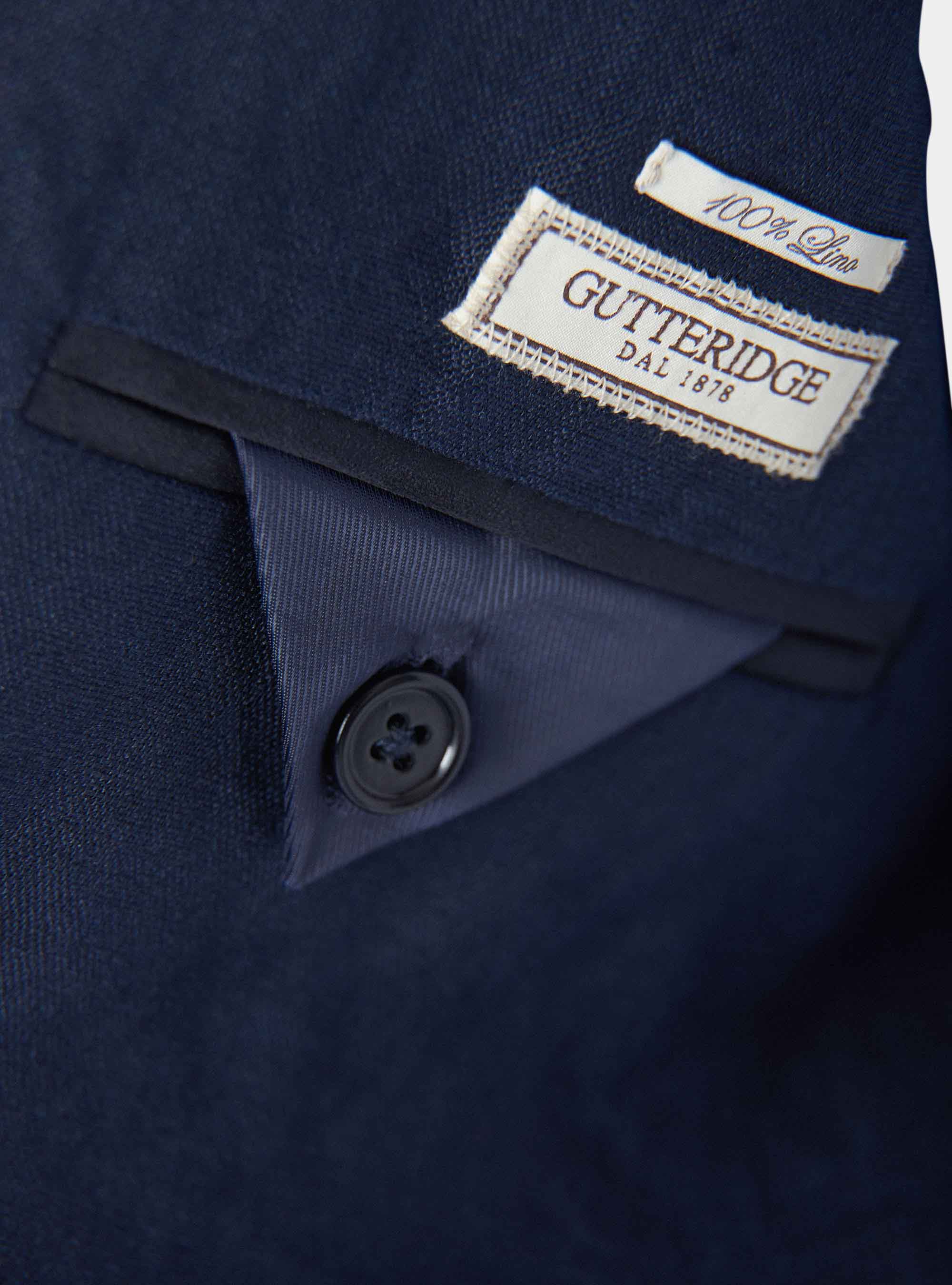 Jacke aus reinem Leinen, NAVY 0218C