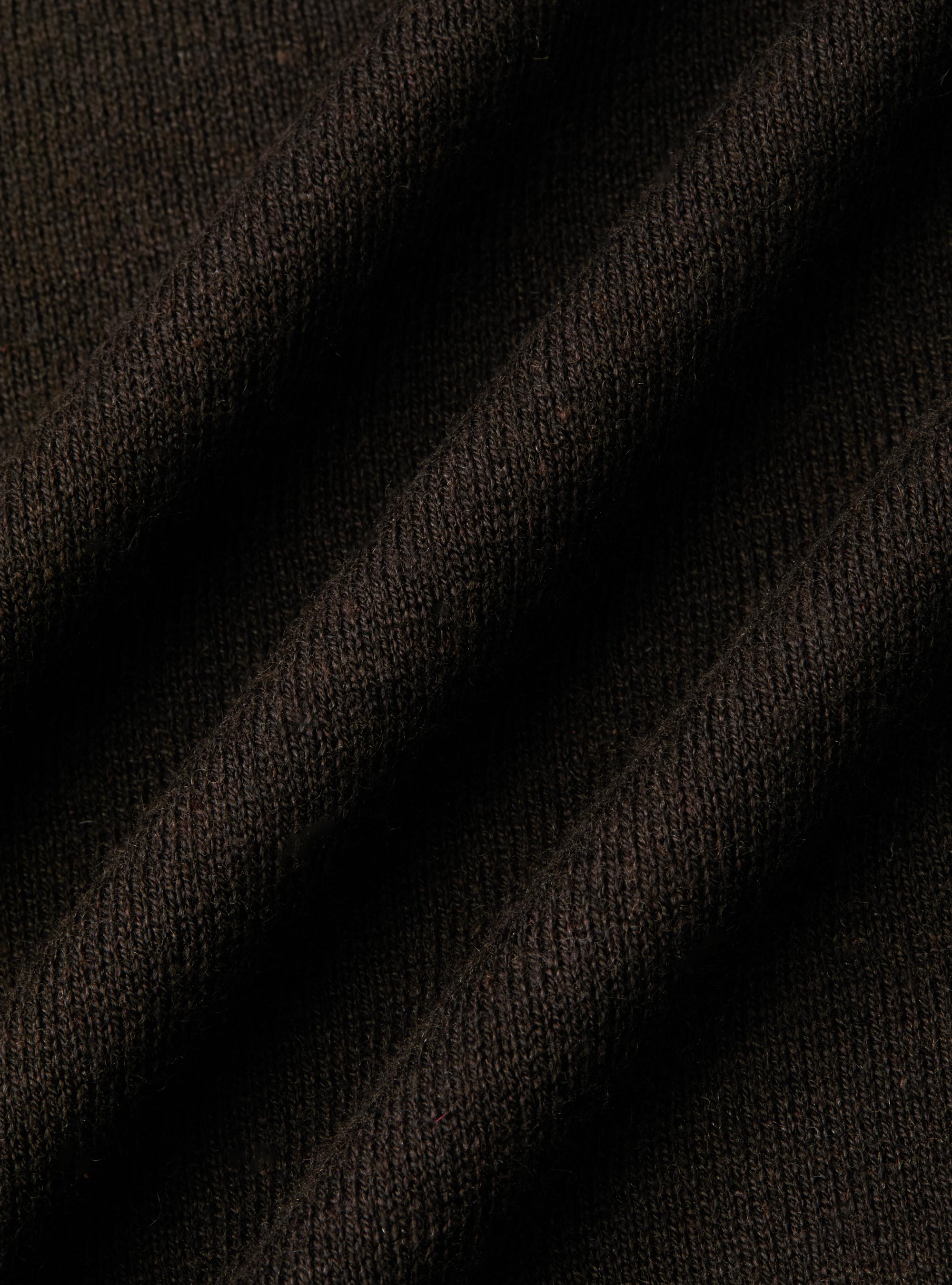 Maglia girocollo in cotone seta e cashmere, MARRONE