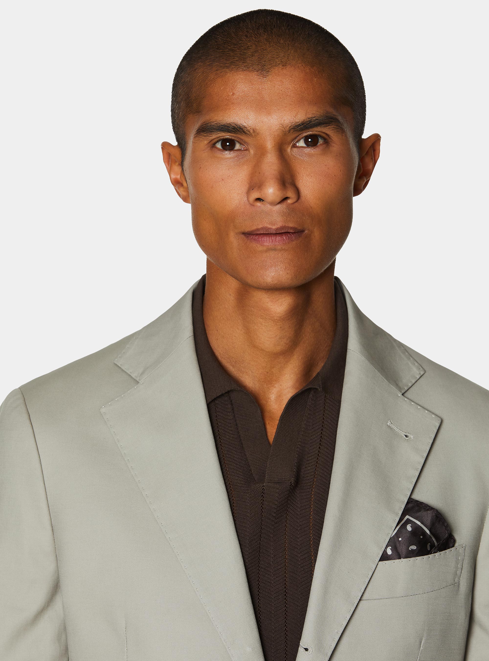 Giacca abito in cotone, ECRU