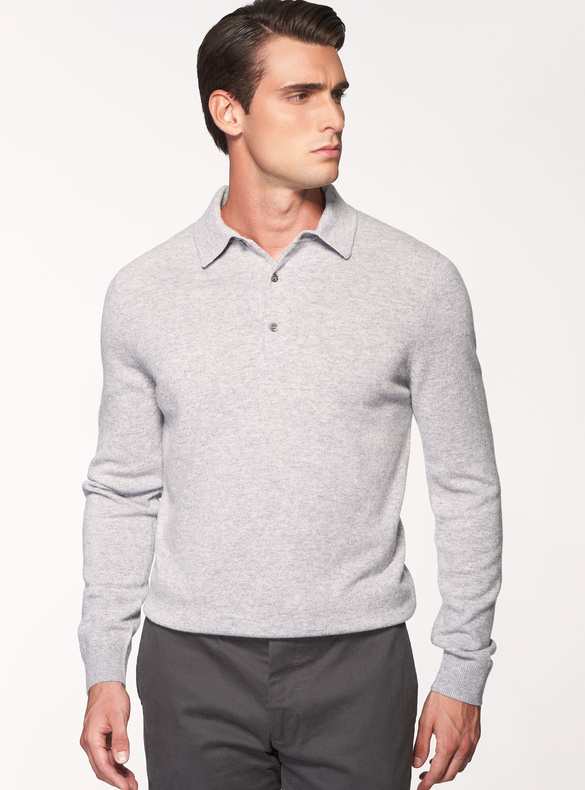 Cashmere wool polo shirt | GutteridgeUS | Men's catalog-gutteridge ...