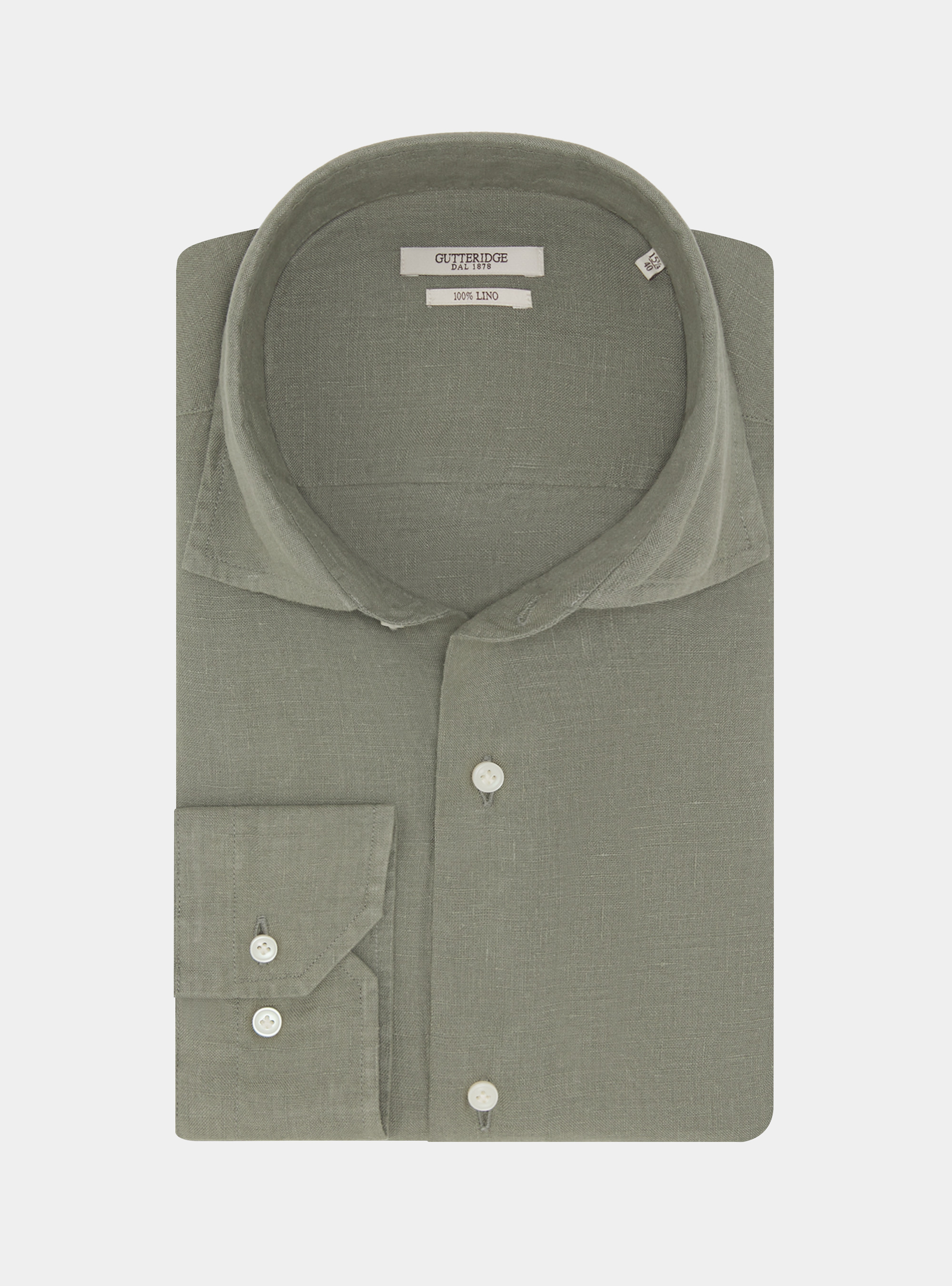 Pure linen shirt, SALVIA 0602C