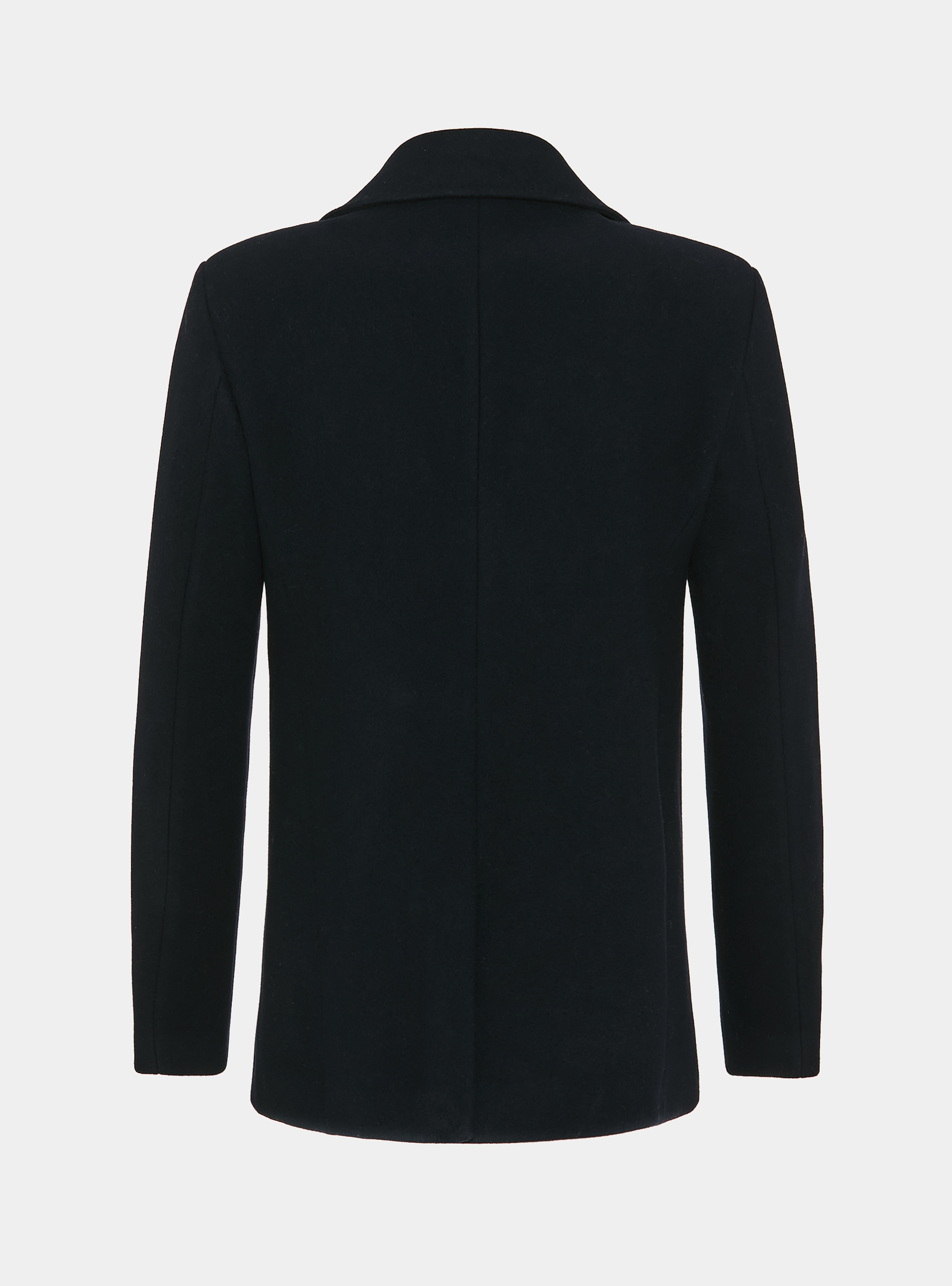 Peacoat in misto lana, BLU NAVY