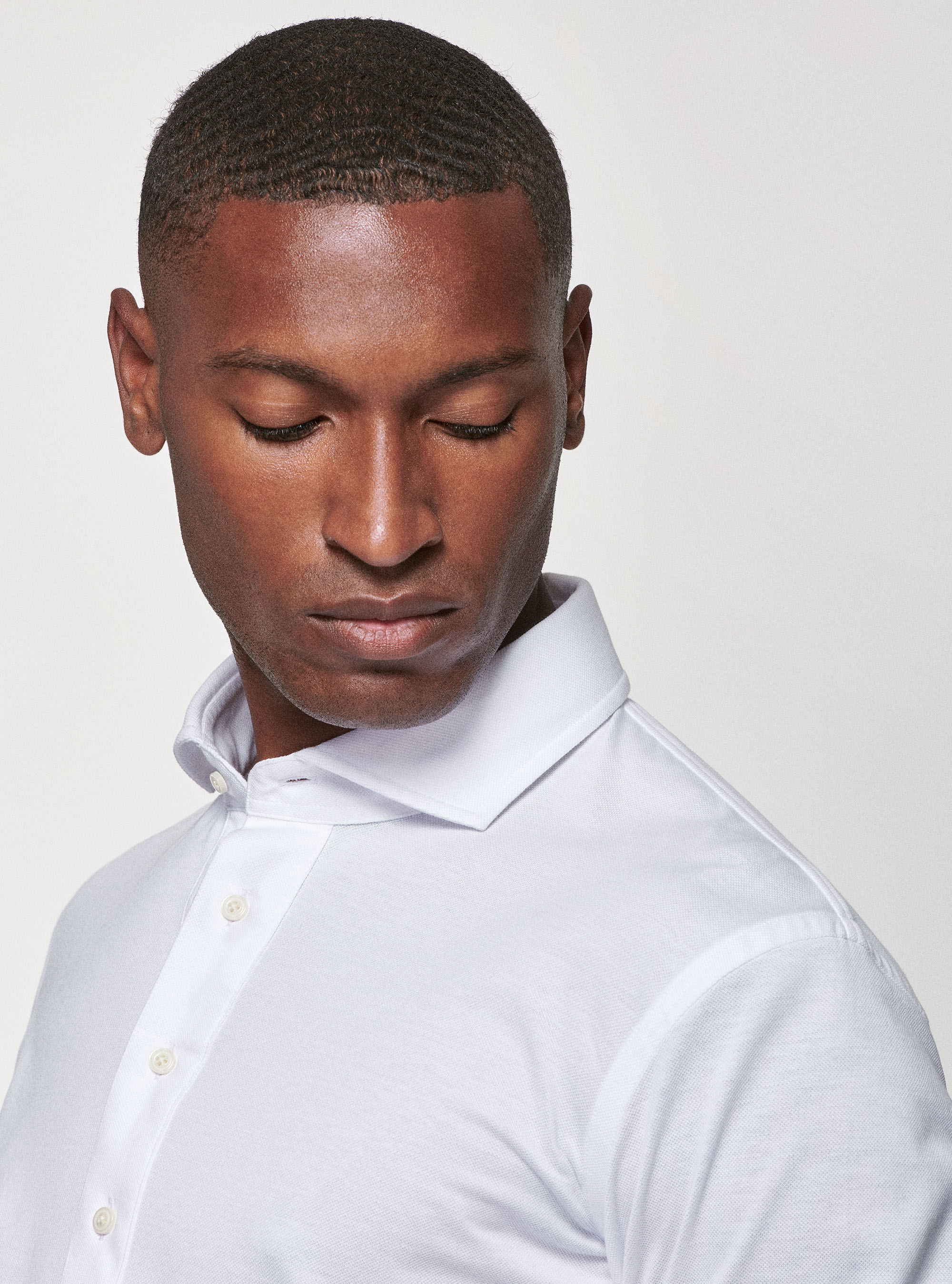 Piqué-Poloshirt, BIANCO 0099C