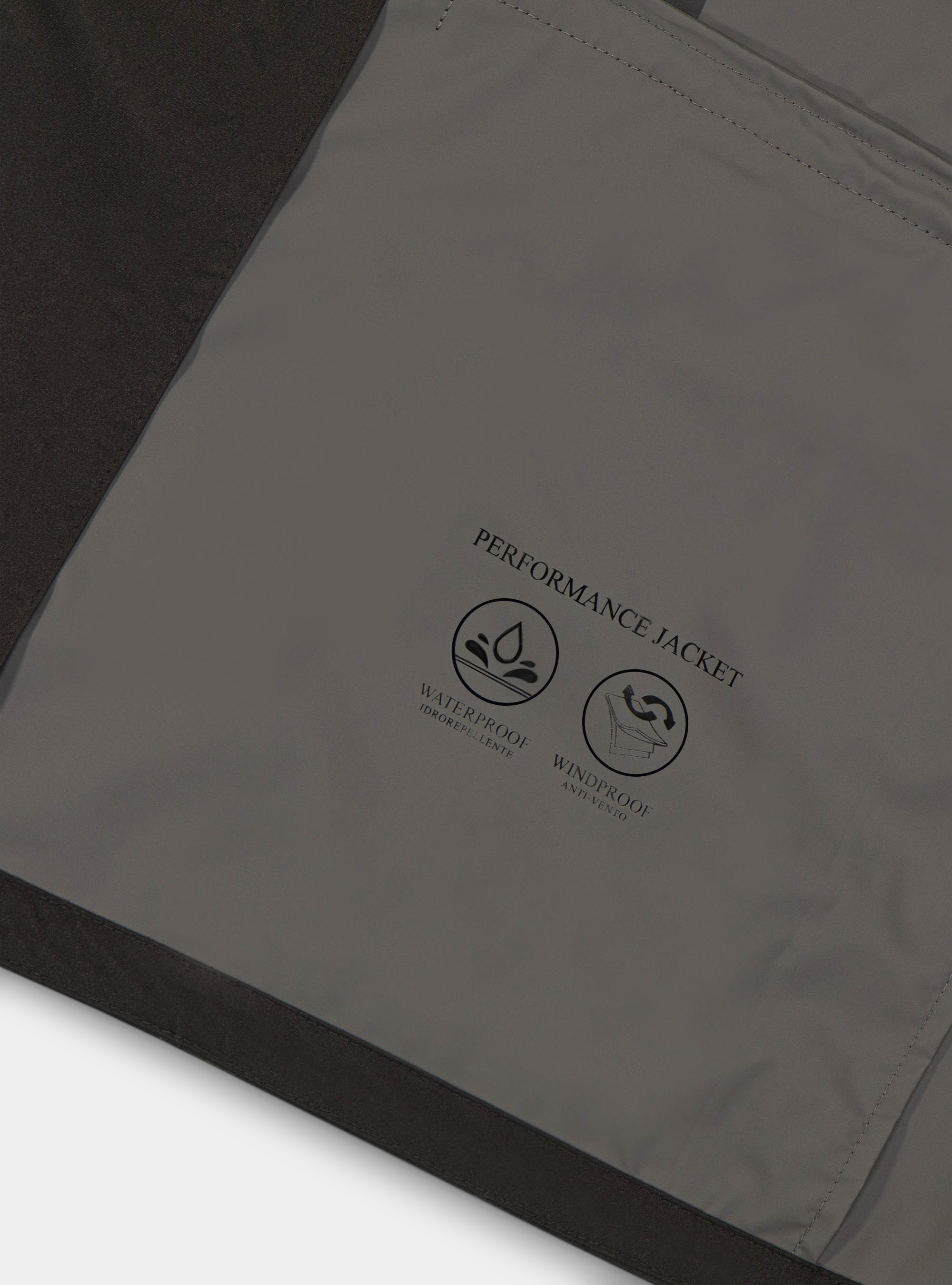 Giacca in tessuto tecnico, NERO