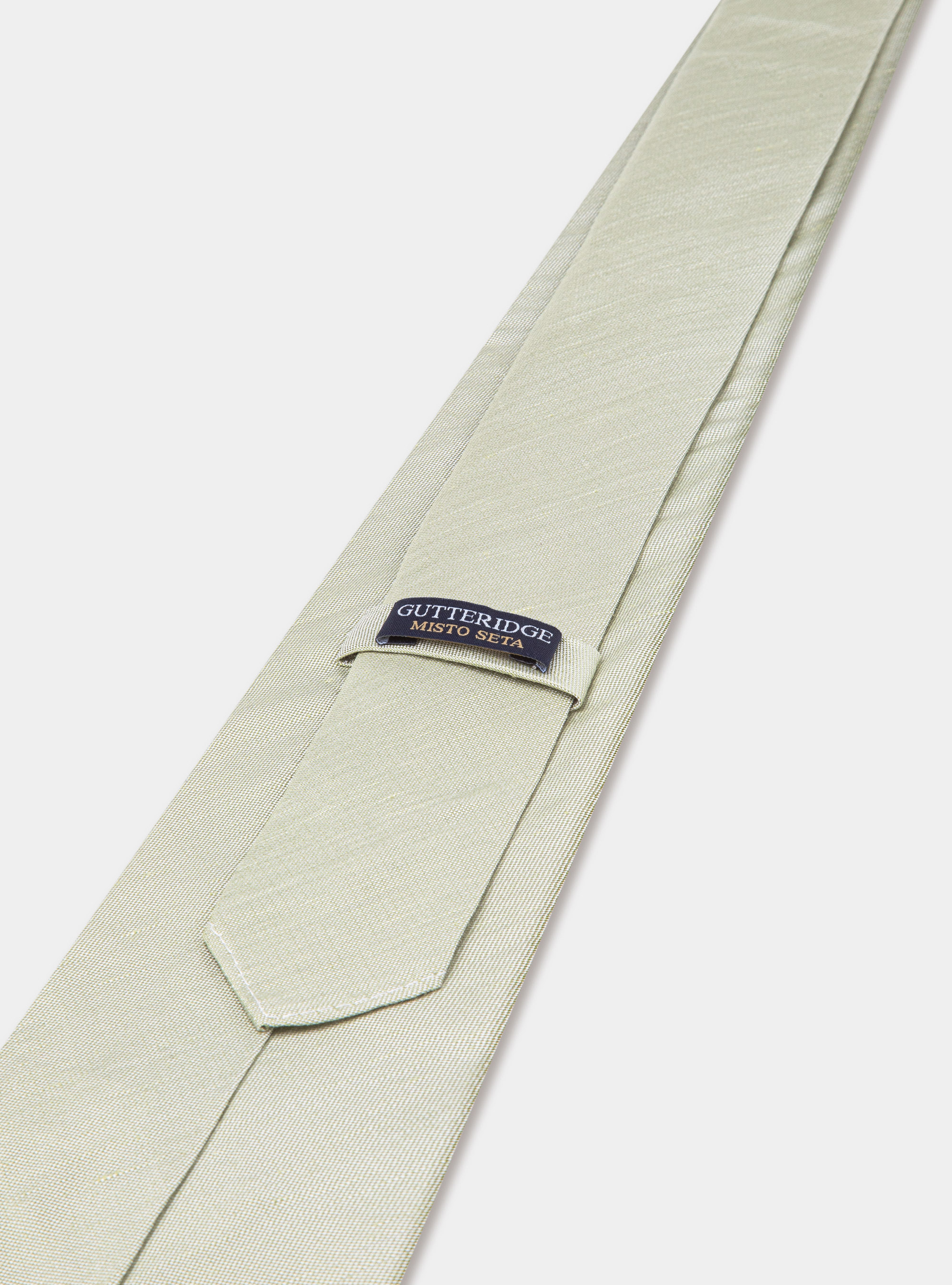 Cravatta in seta e lino, SALVIA 0602C