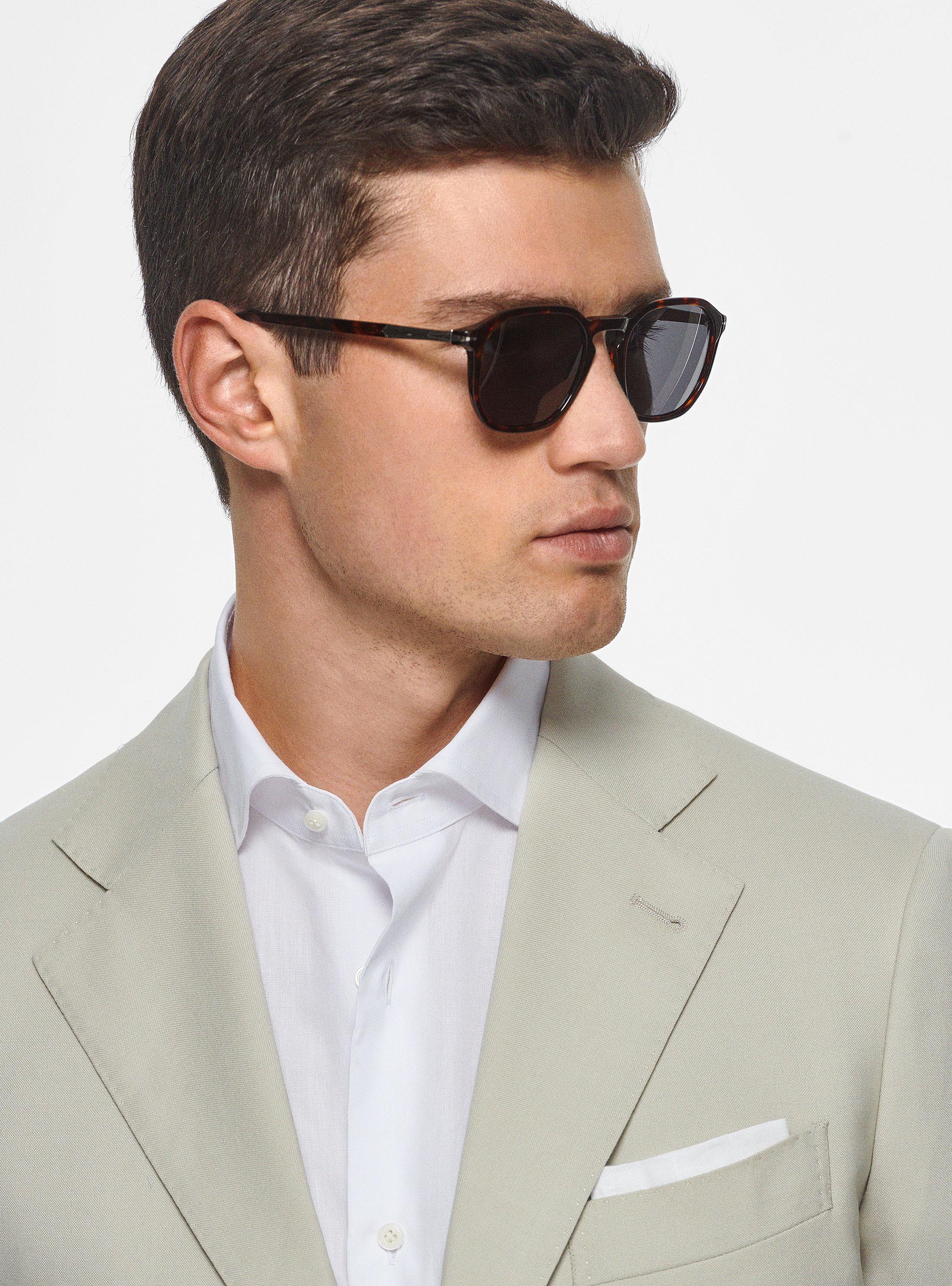 Giacca in pura lana Vitale Barberis Canonico, PANNA