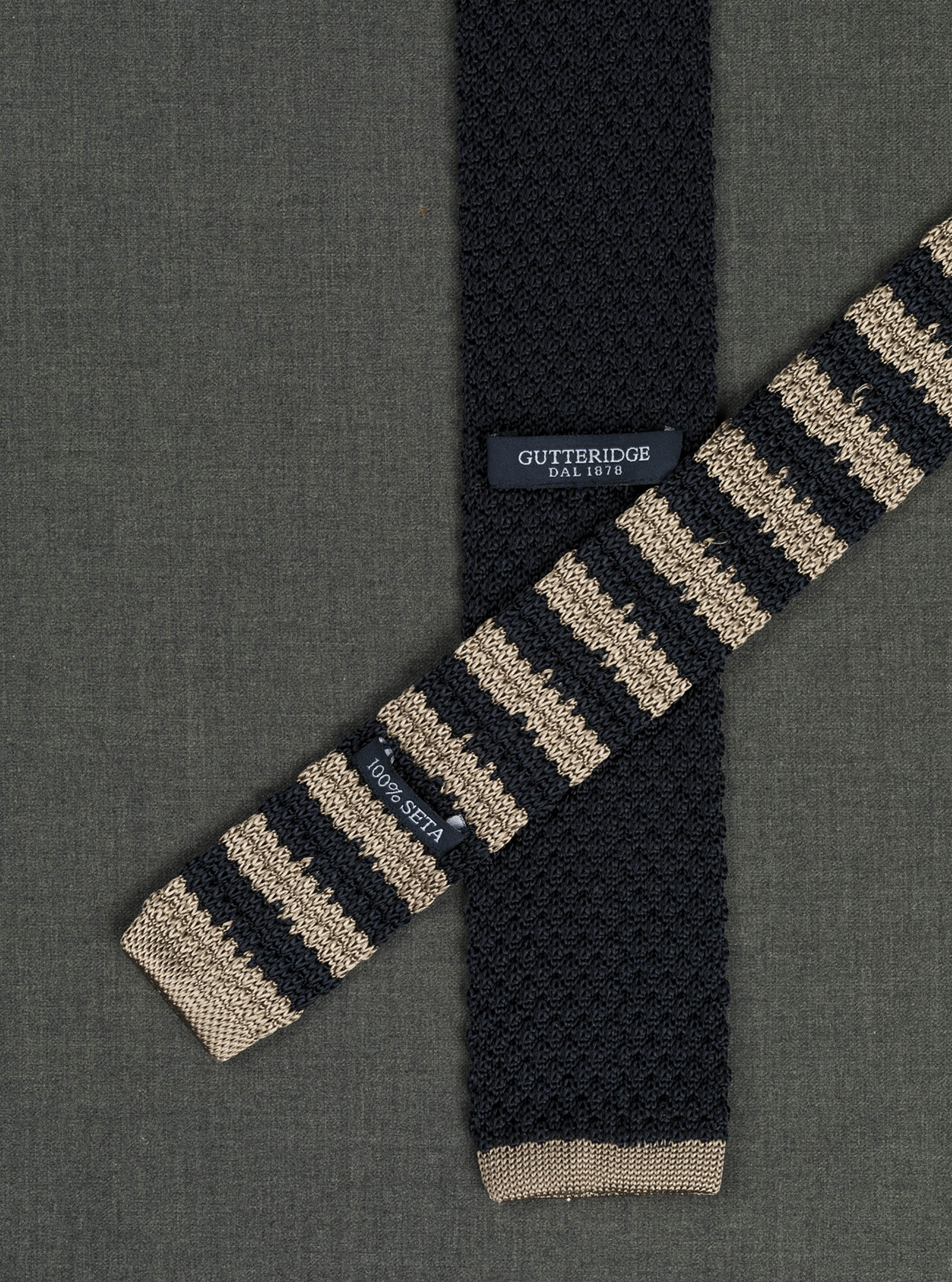 A maglia unita con back rigato, BLU NAVY