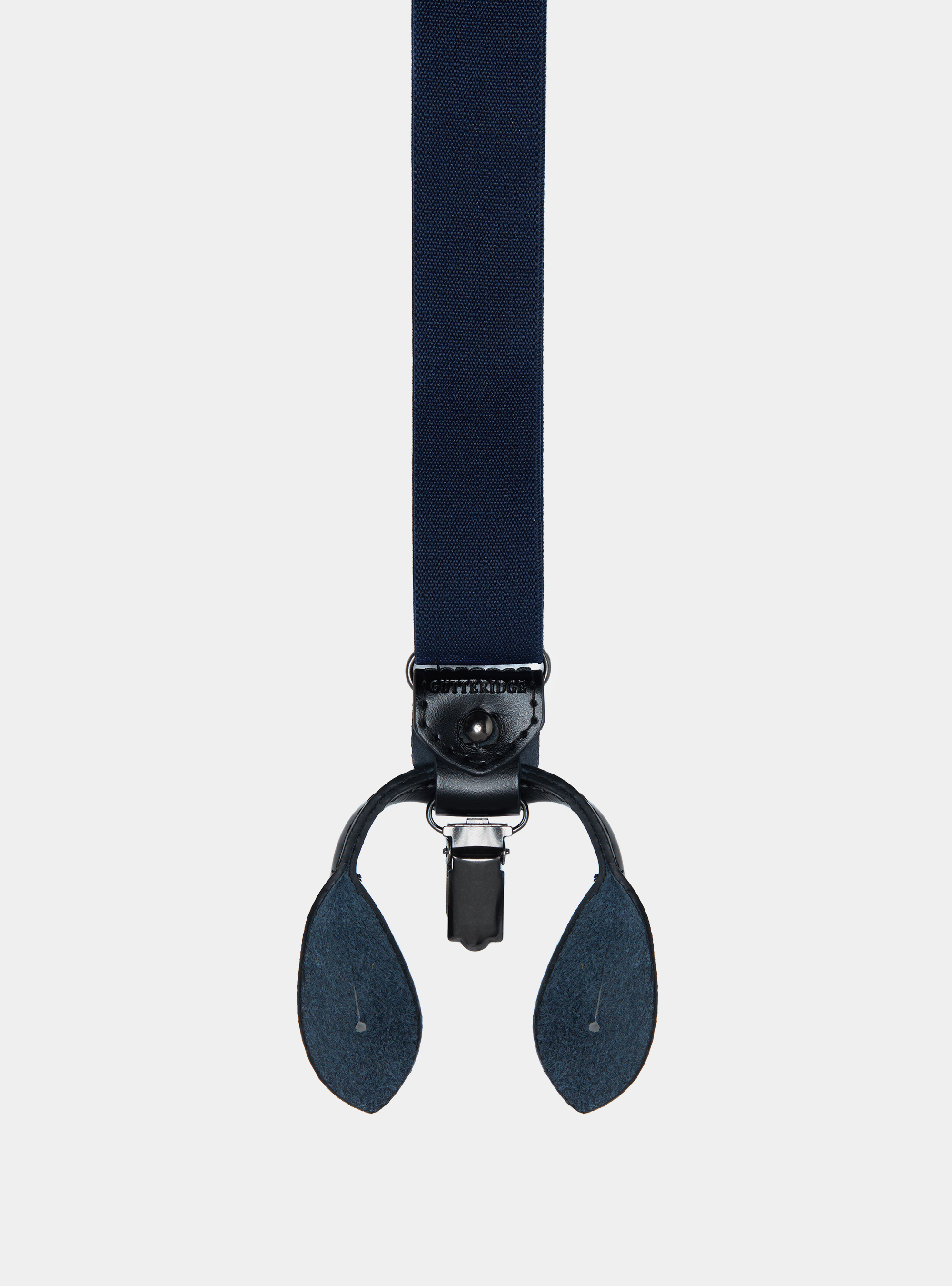 Plain-coloured braces, NAVY BLUE