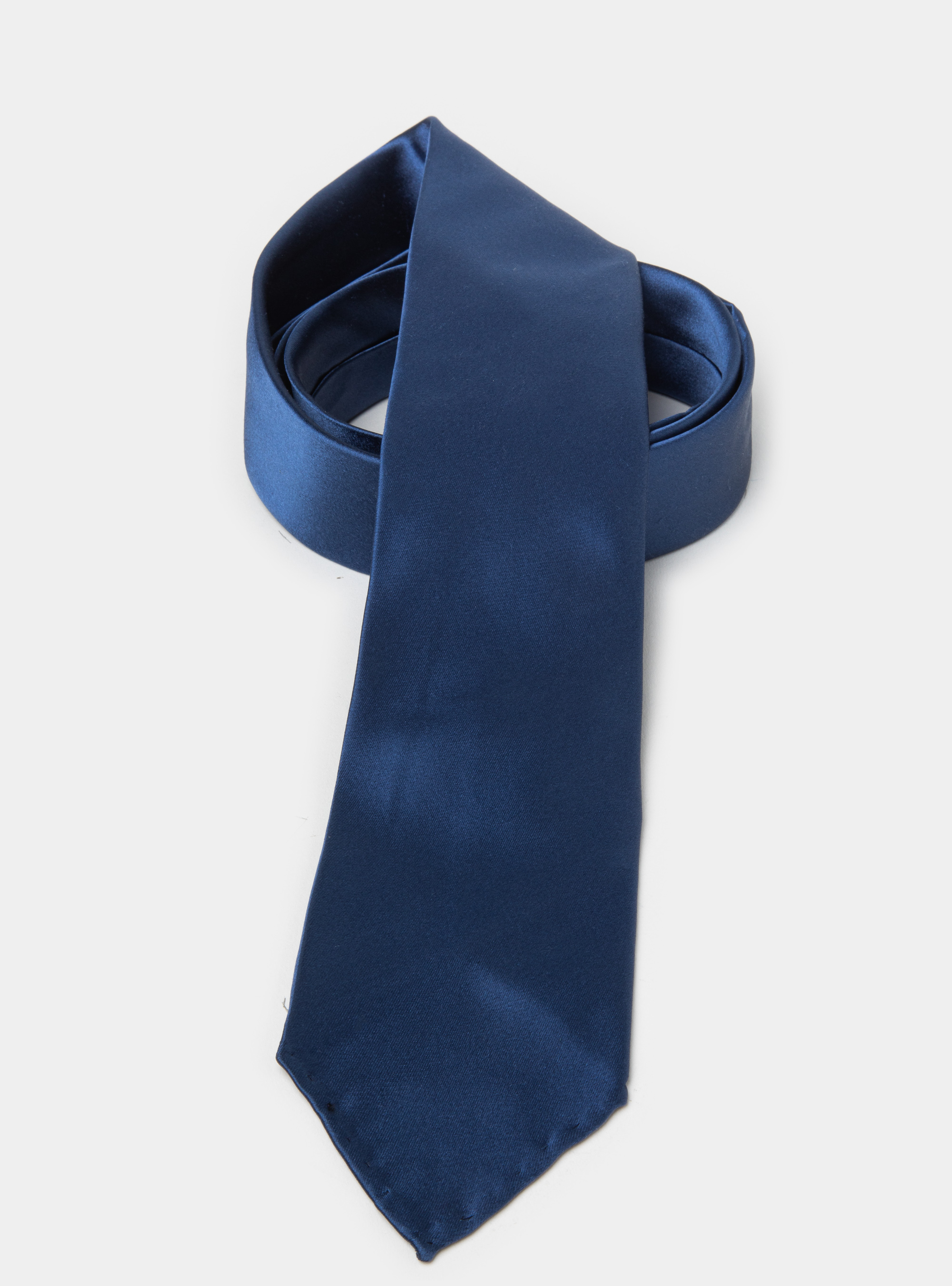 Cravatta in pura seta tinta unita, INCHIOSTRO