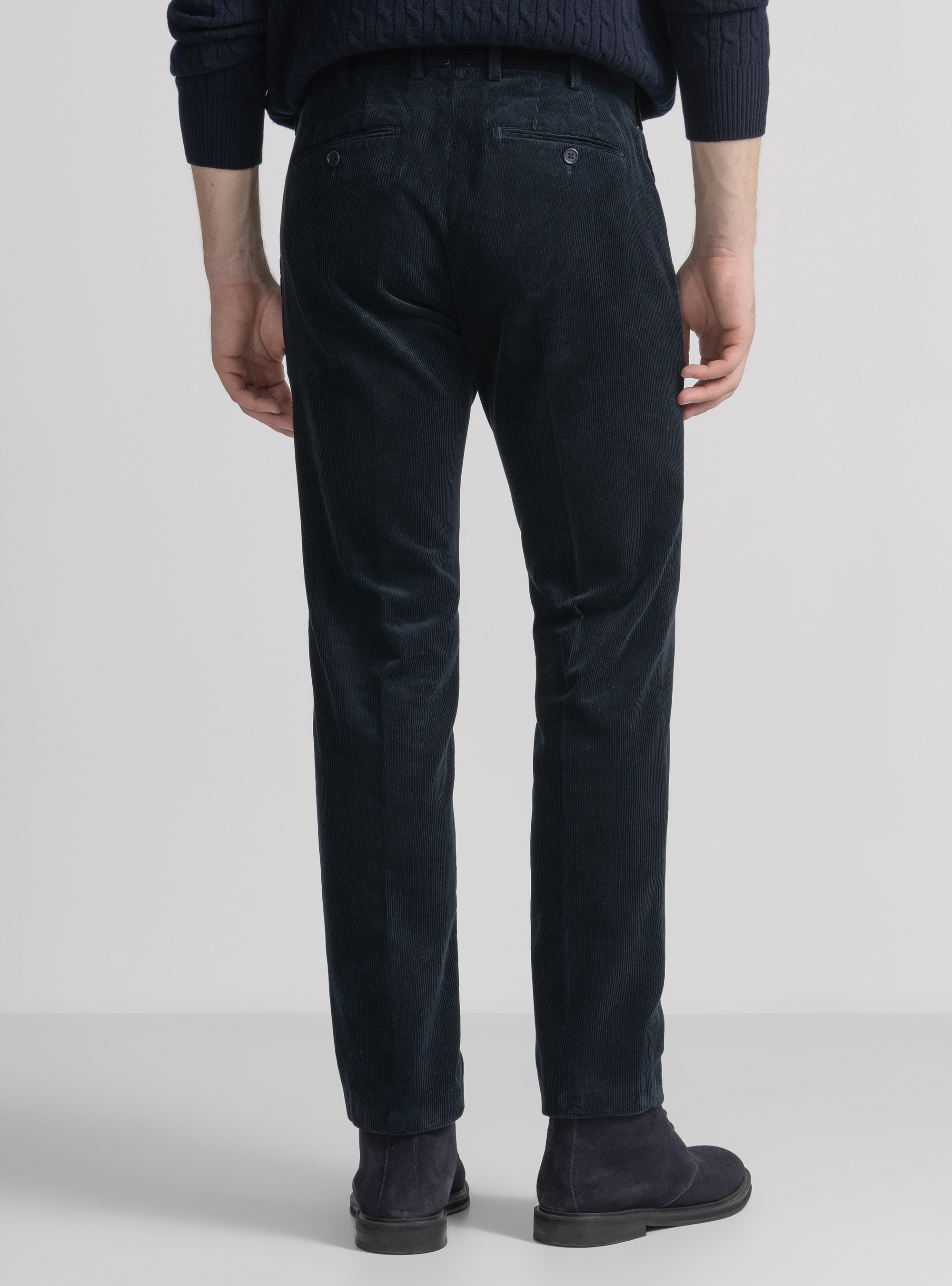 Pantaloni in velluto, BLU NAVY