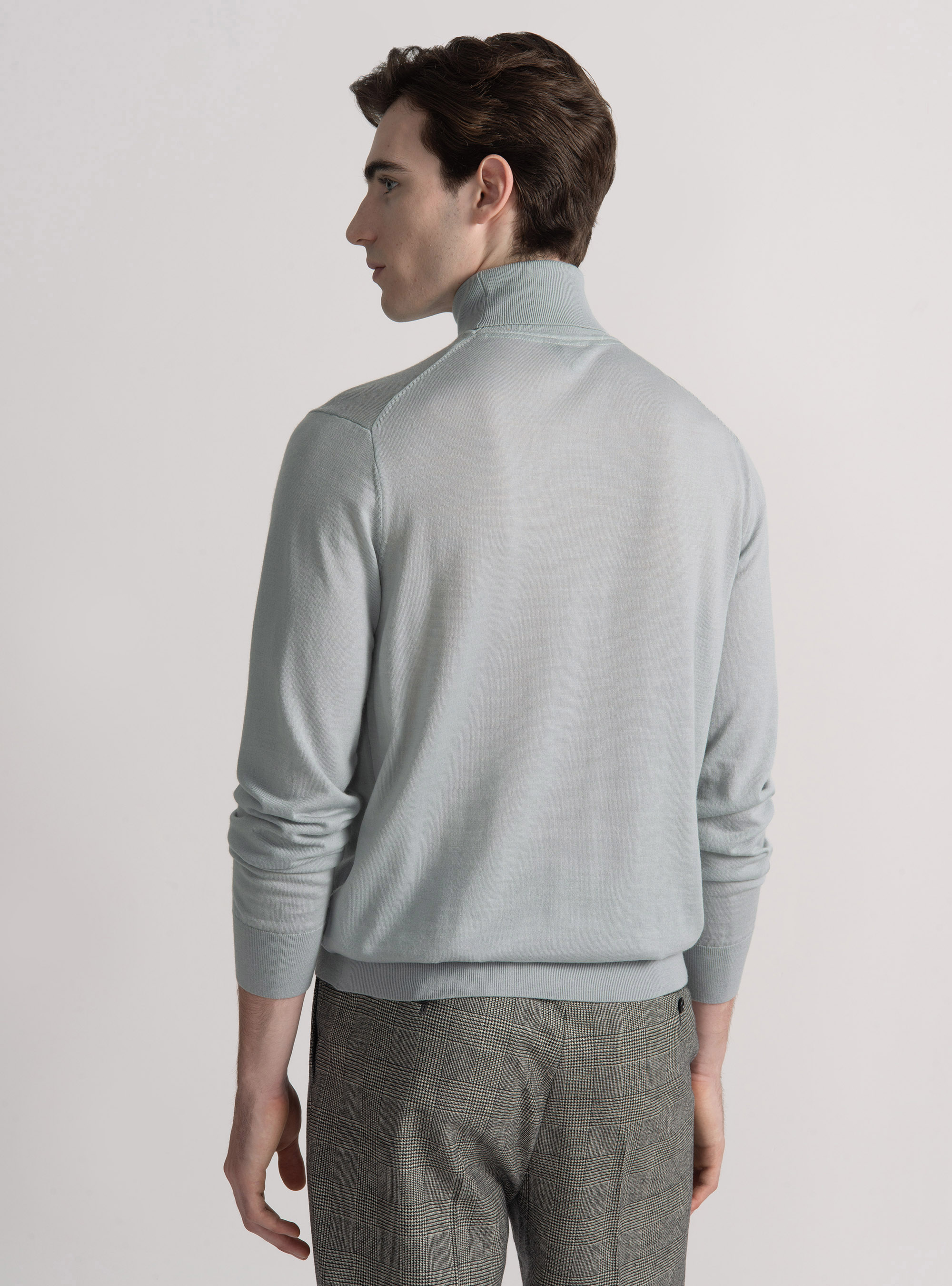 Dolcevita in pura lana merino extrafine, GRIGIO CHIARO 0256C