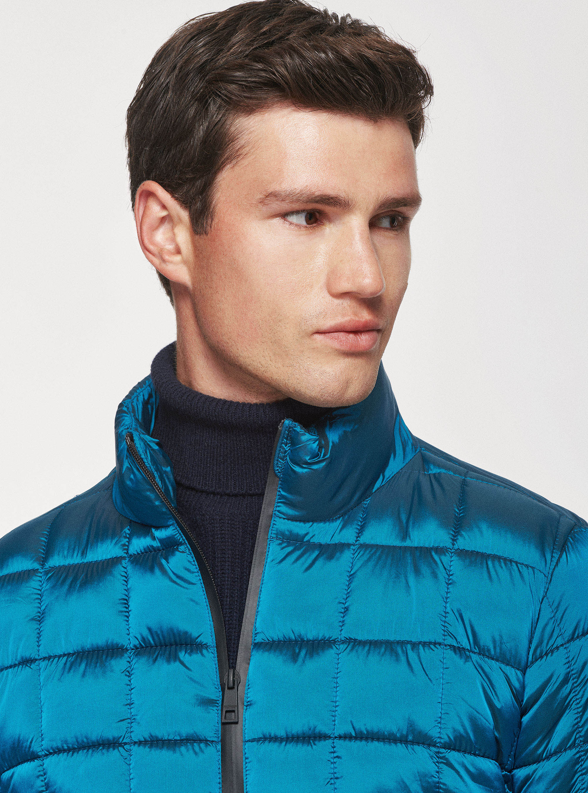 Bomber con imbottitura riciclata, PETROLIO