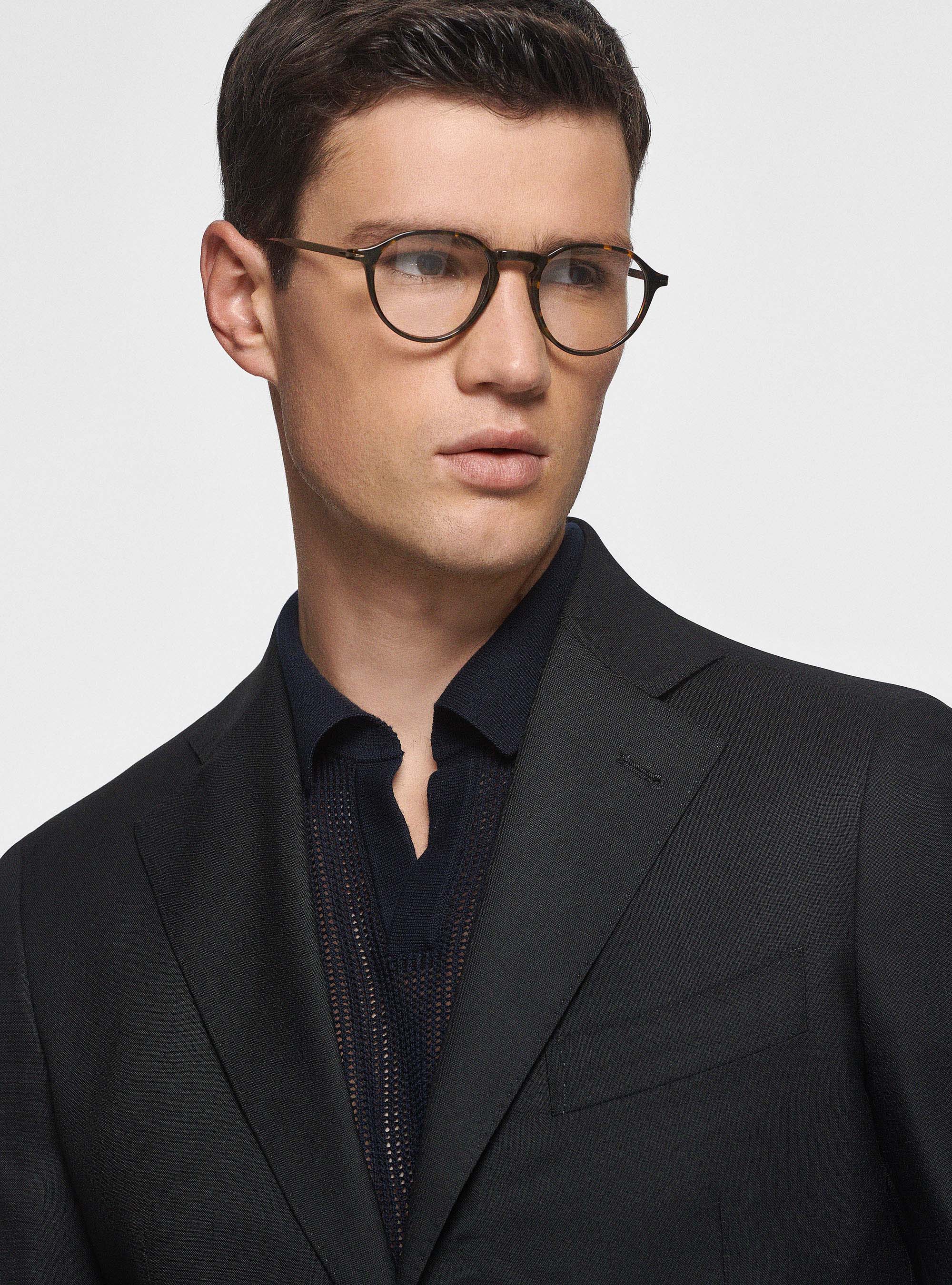 Giacca in pura lana Vitale Barberis Canonico, NERO