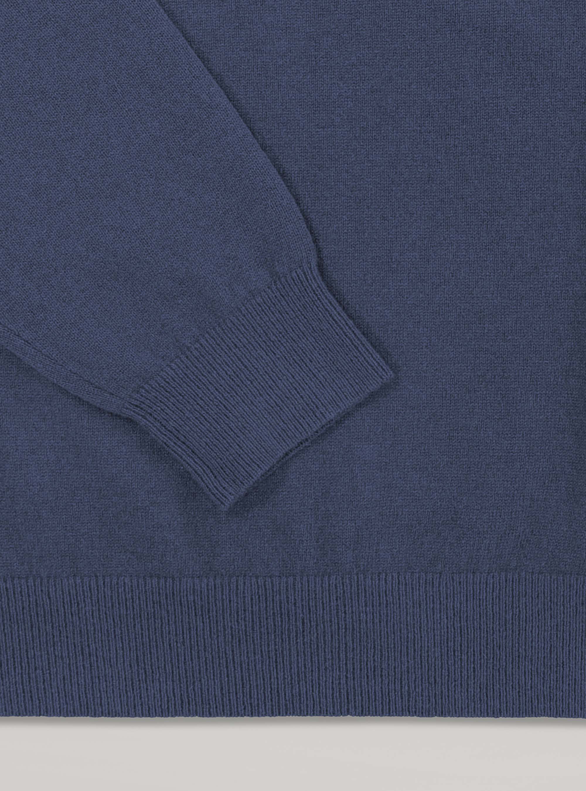 Maglia girocollo 100% cashmere, INCHIOSTRO