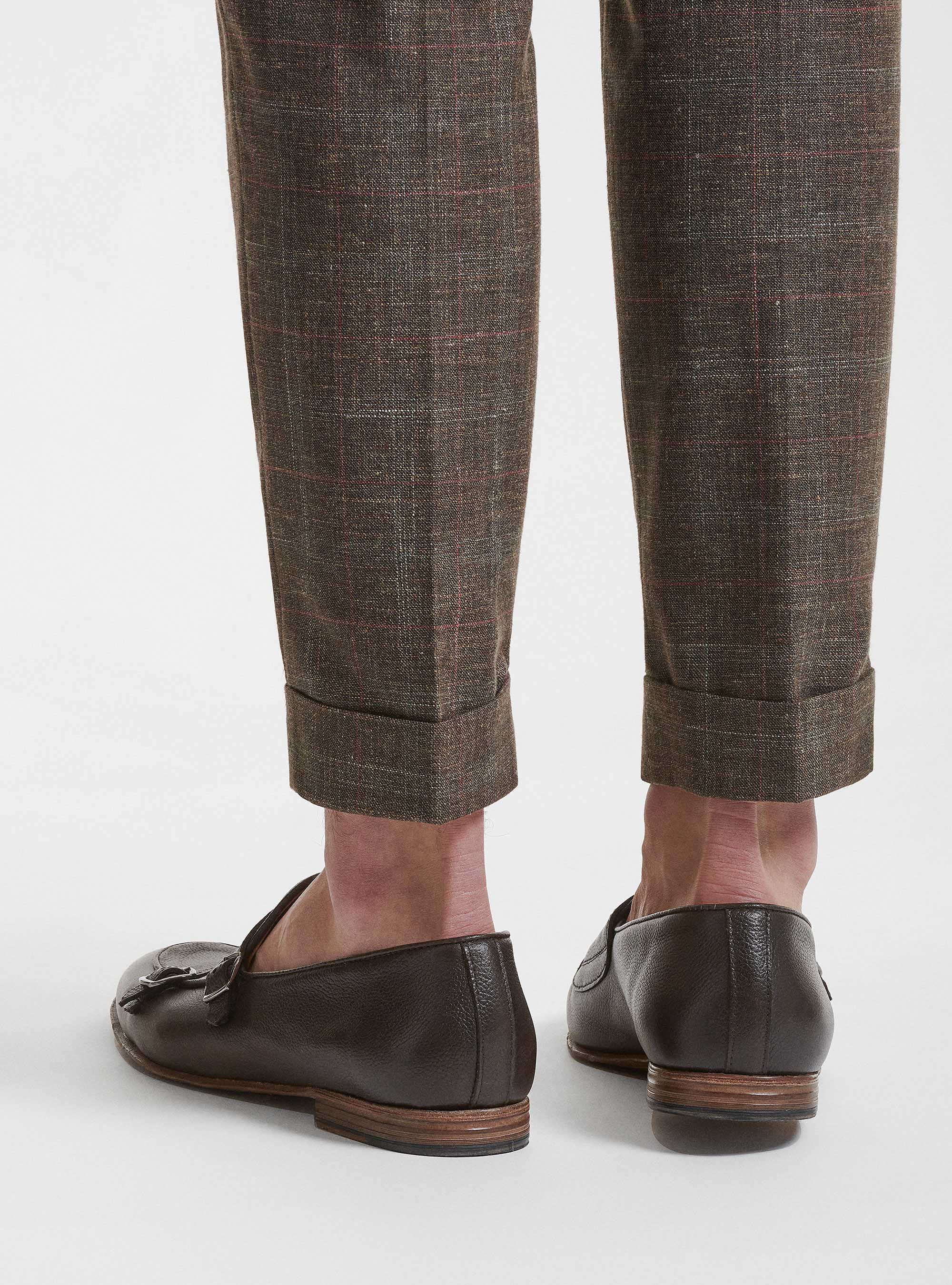 Pantaloni per abito in lana cotone e lino Marlane, KAKY 0612C