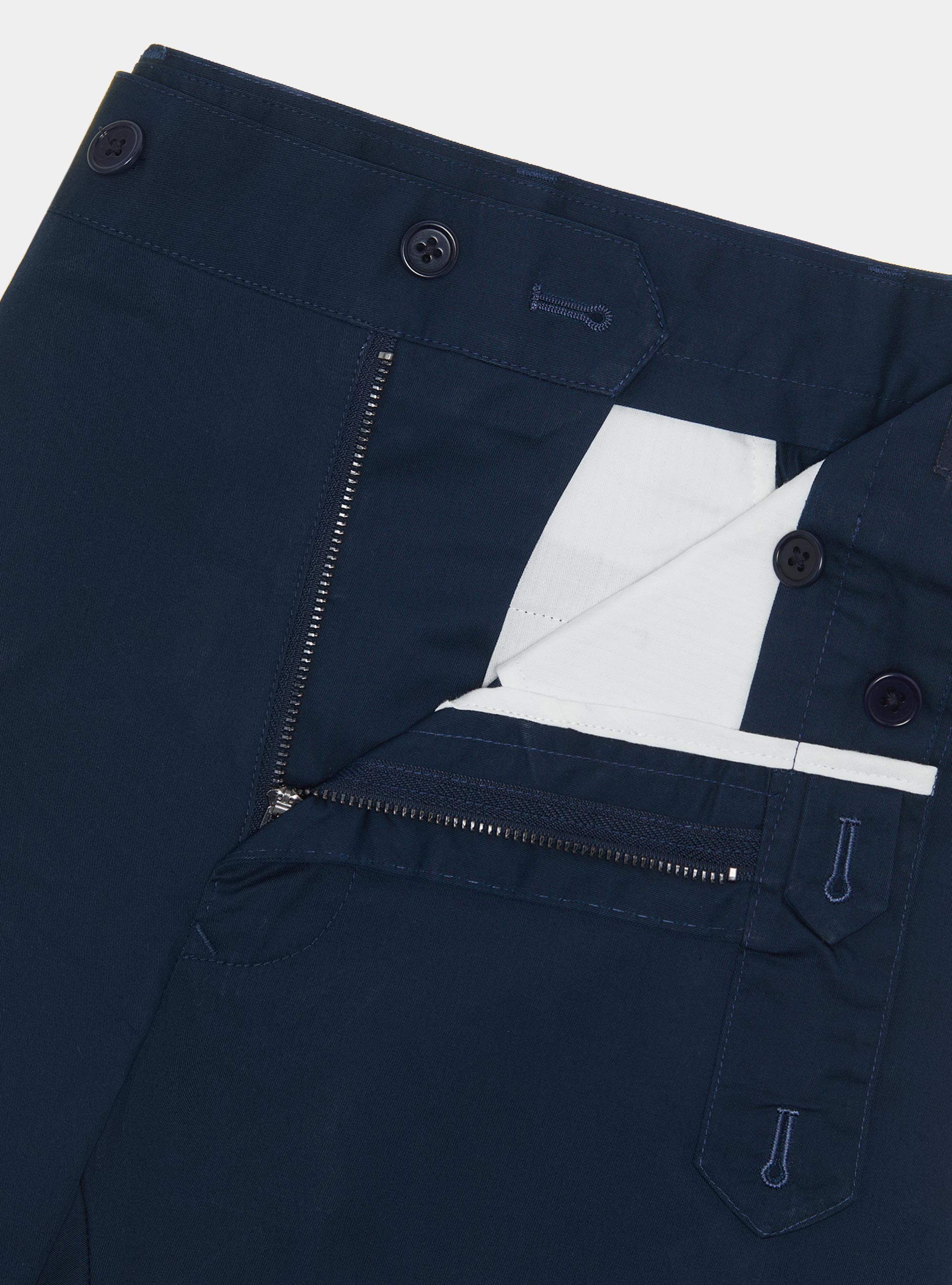 Pantaloni chino in twill leggero, BLU NAVY