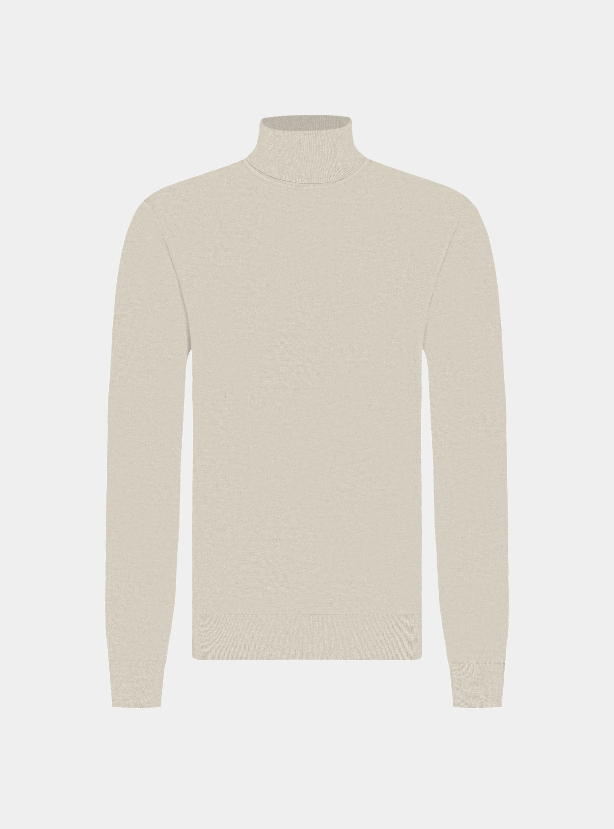 Dolcevita in pura lana merino extrafine, SABBIA