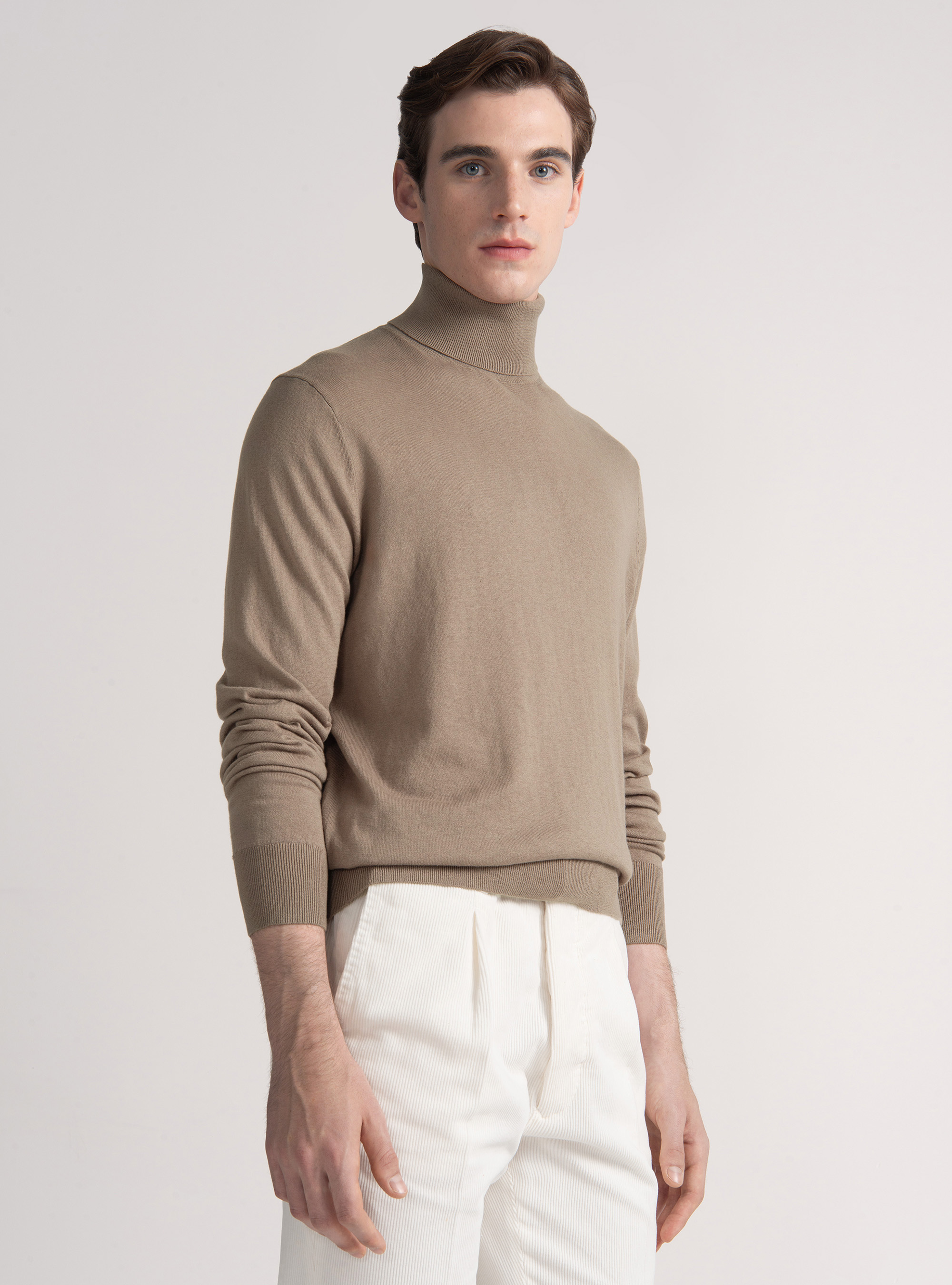 Silk and cashmere cotton turtleneck, MUD