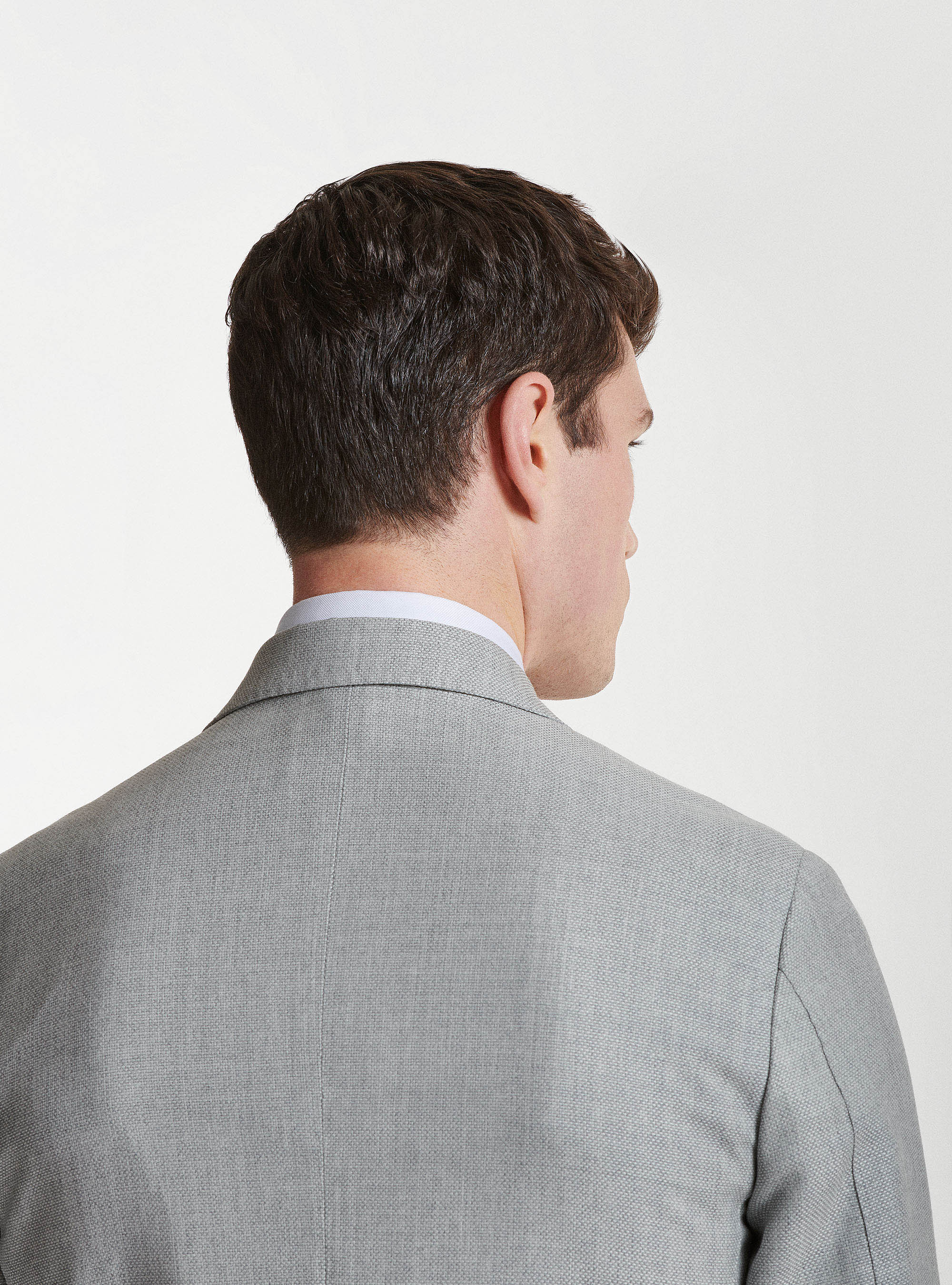 Americana de lana Vitale Barberis Canonico, GRIS CLARO JASPEADO