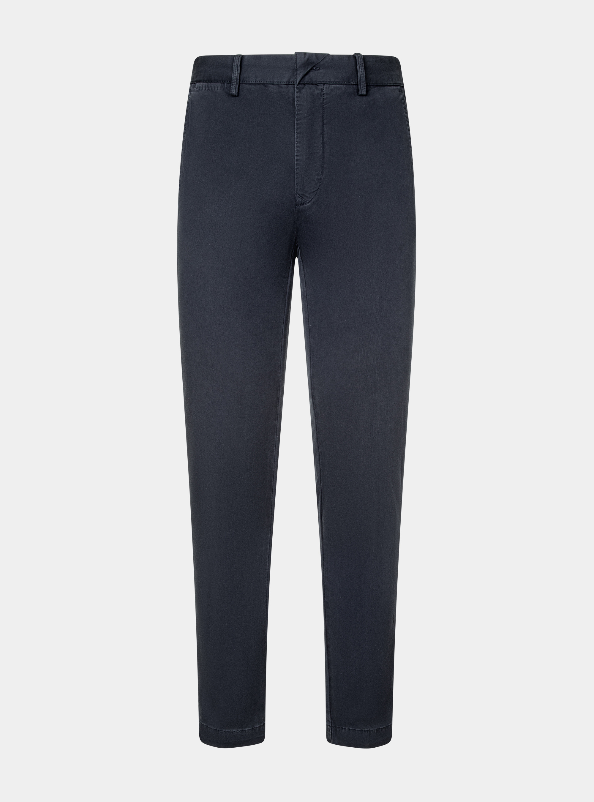 Pantaloni chino in twill stretch, BLU NAVY