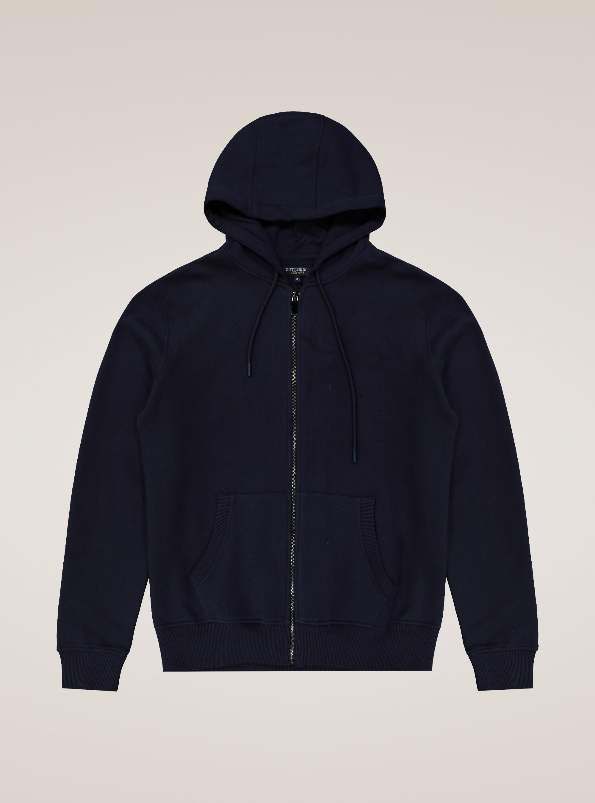 Chaqueta de sudadera con capucha y bolsillos, AZUL MARINO