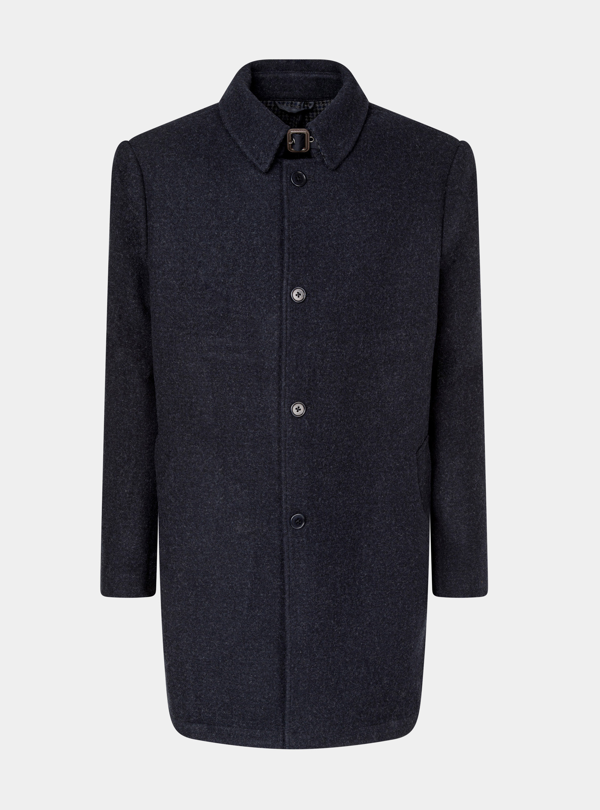 Pure wool coat, NAVY BLUE
