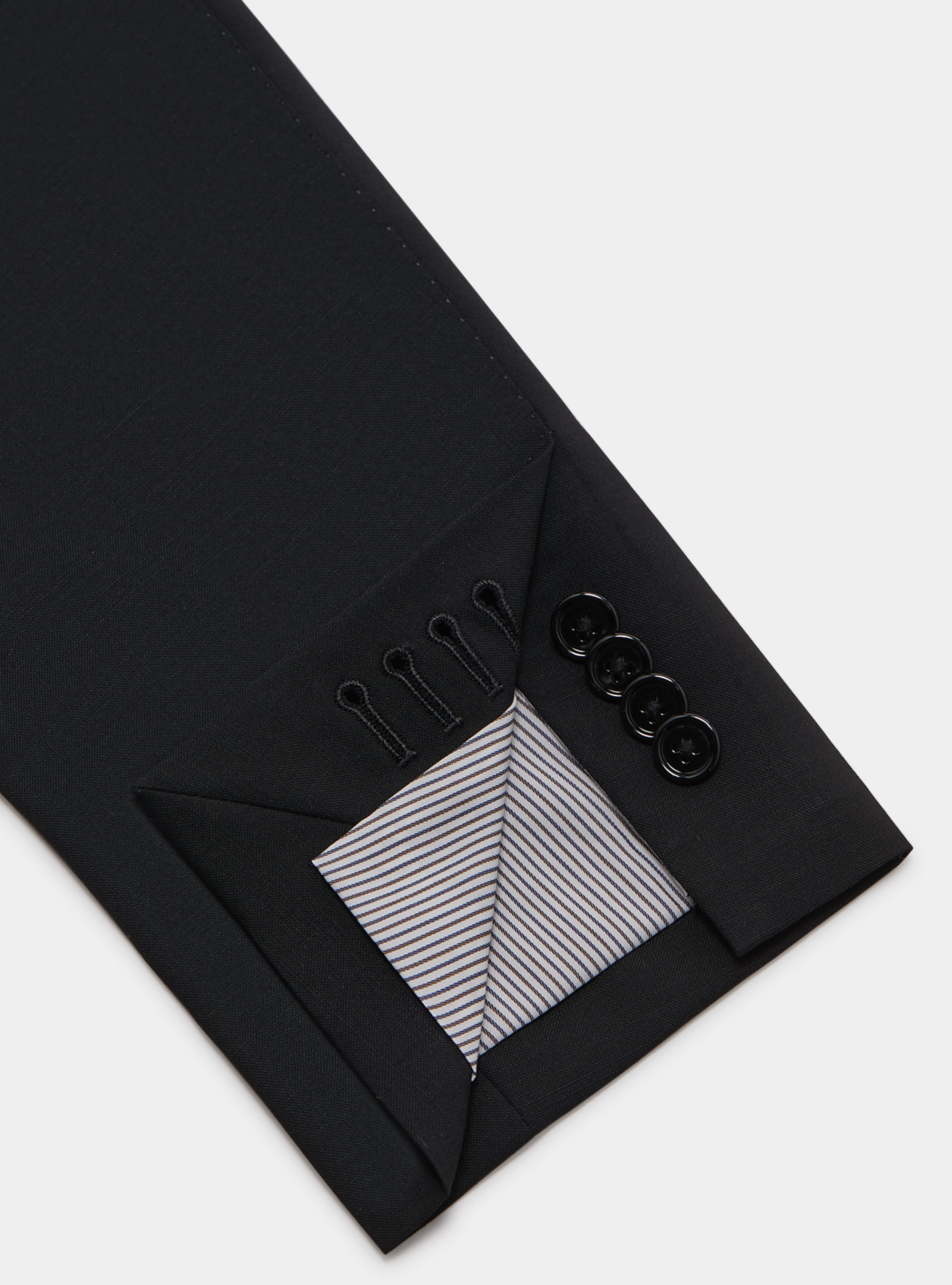 Giacca in pura lana superfine 120, NERO