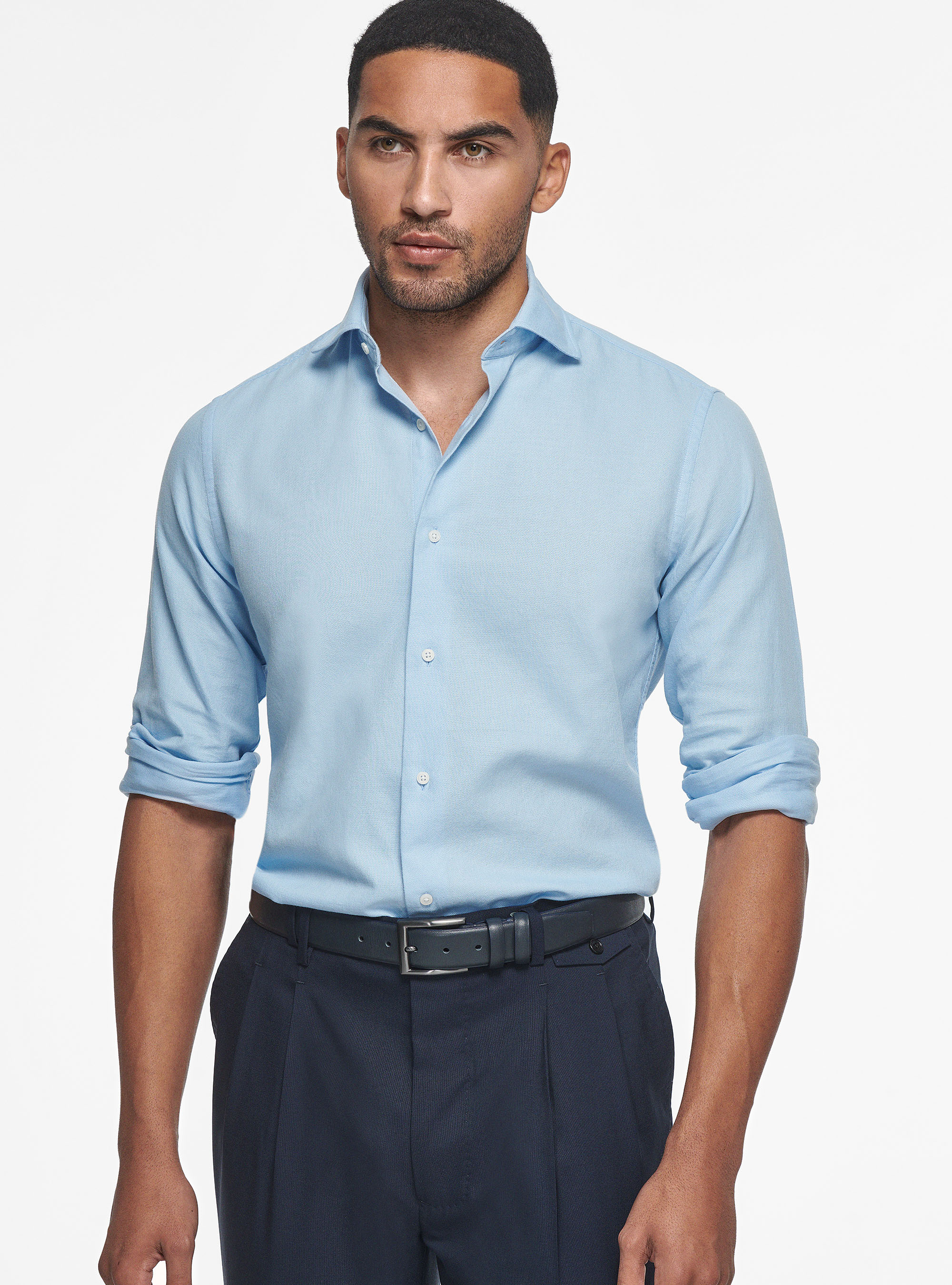 Cotton gauze shirt, LIGHT BLUE