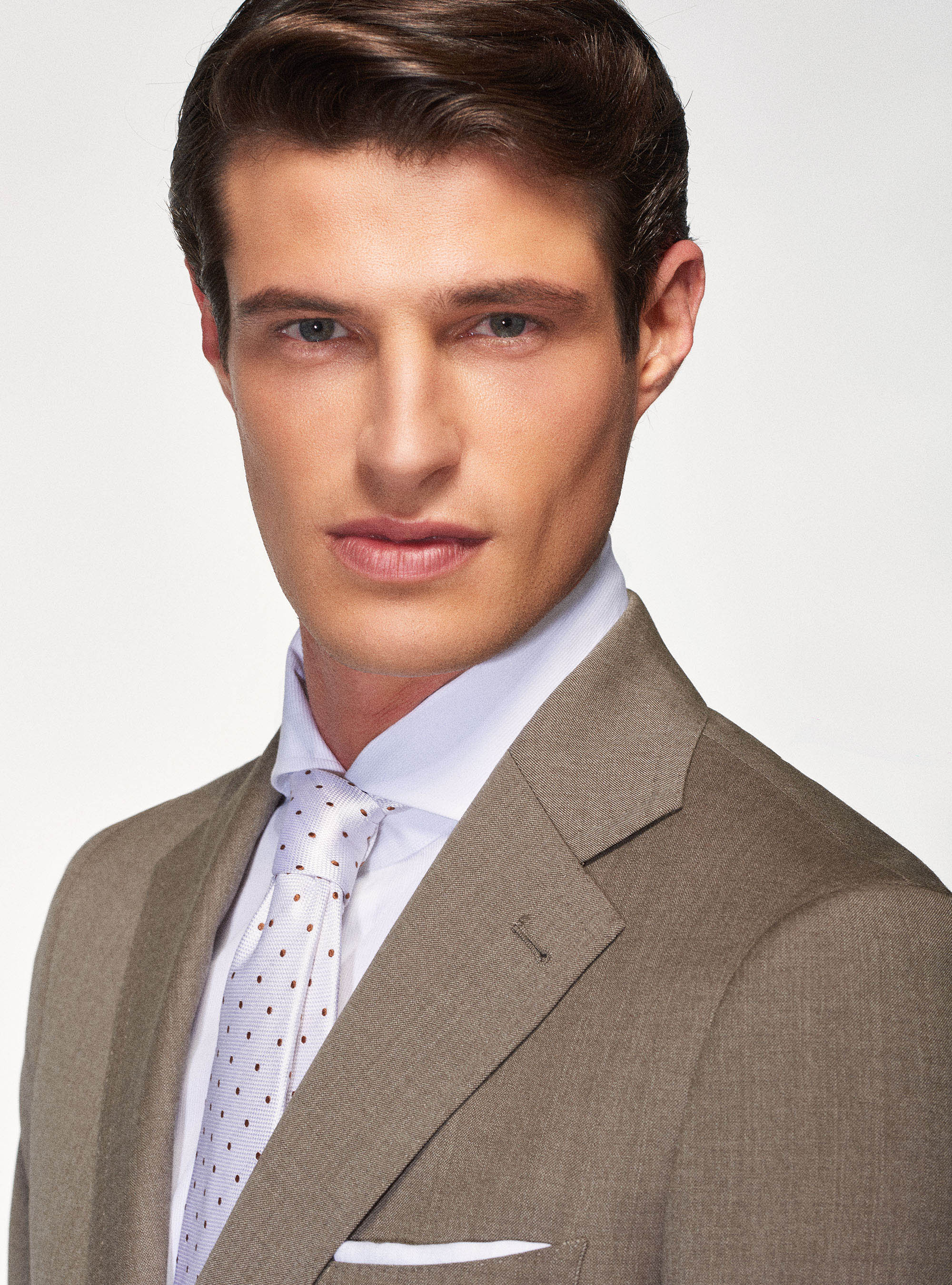 Giacca per abito in pura lana superfine 120's, SABBIA