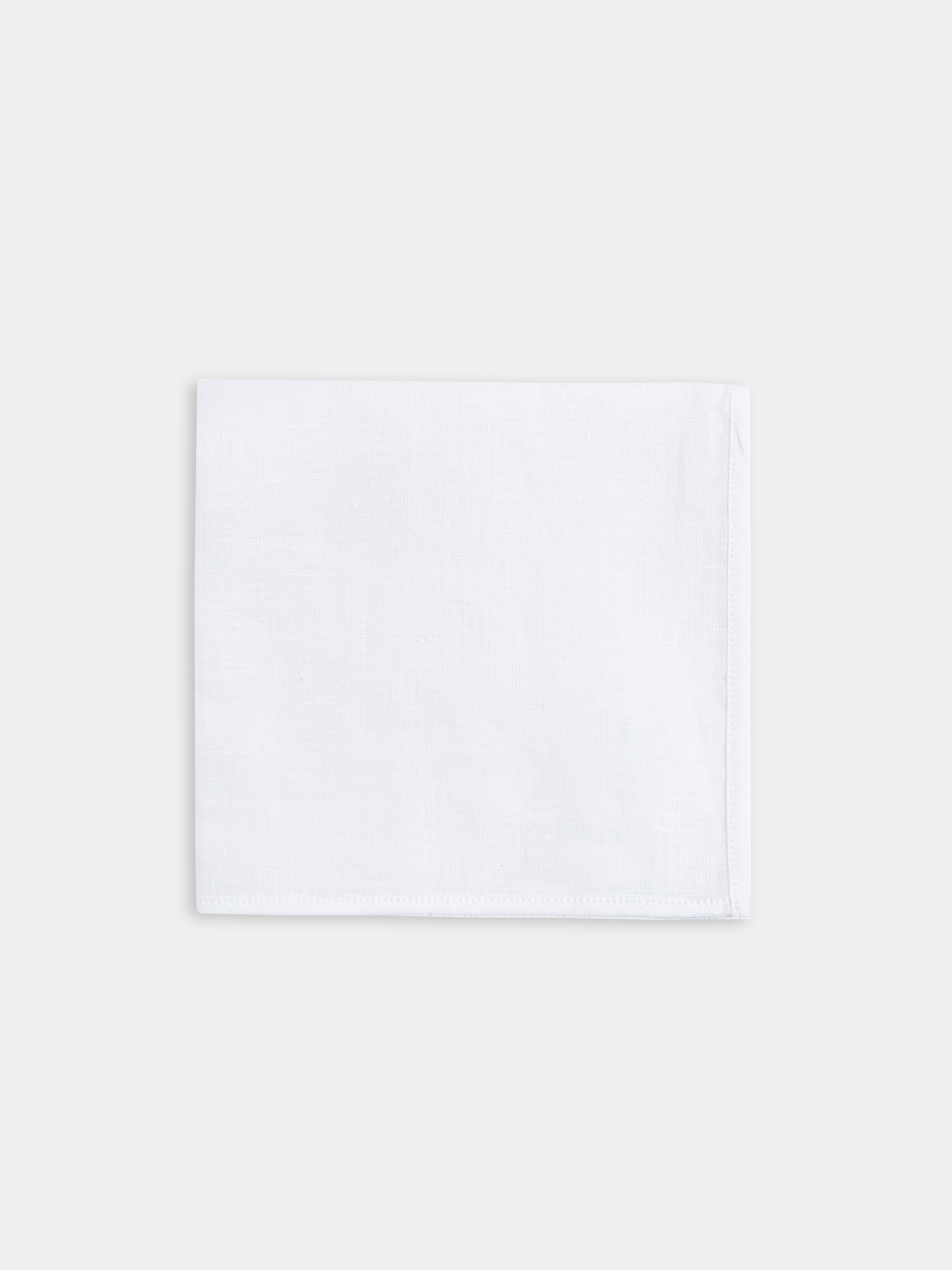 Pochette in lino, BIANCO