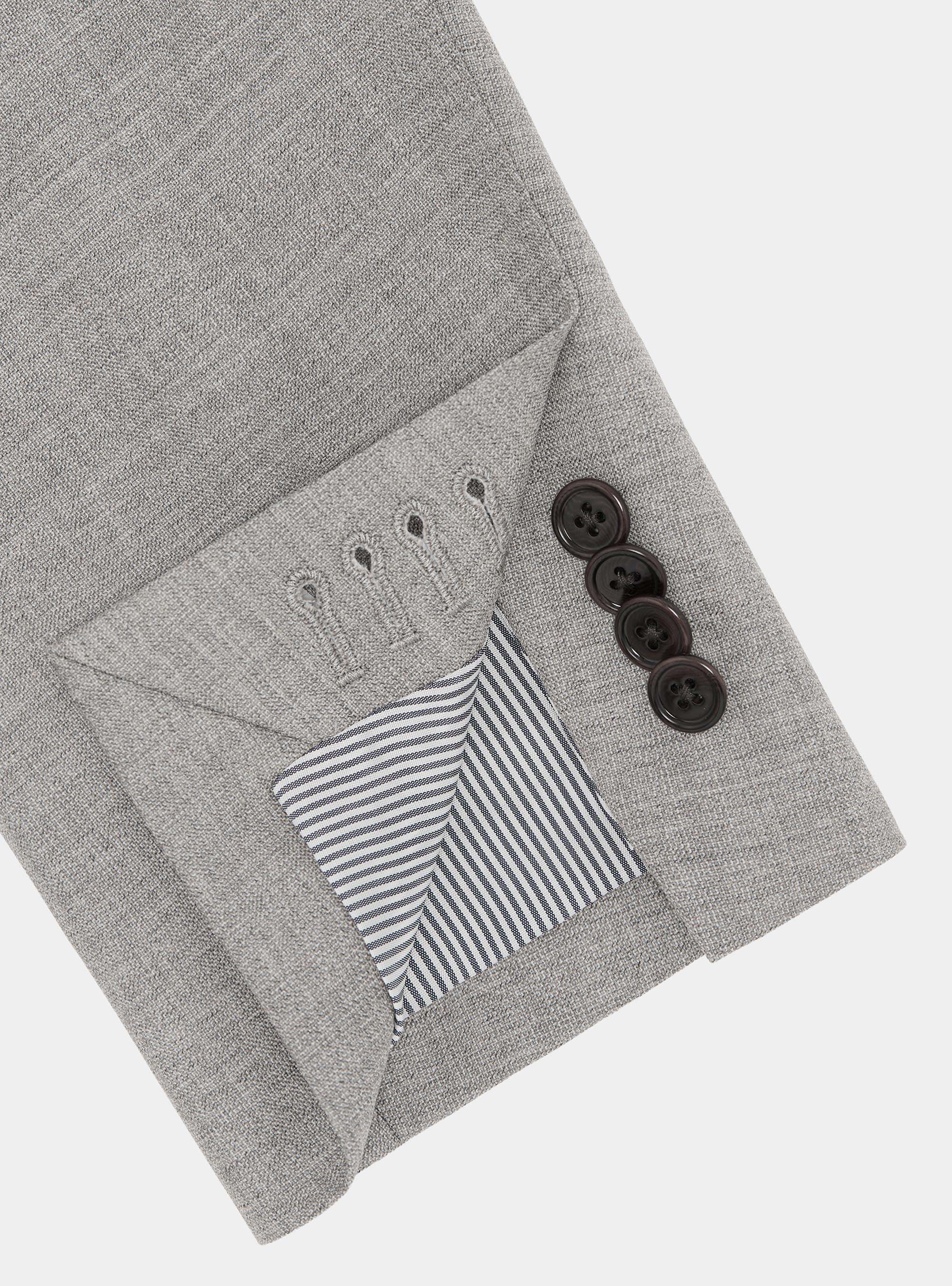 Vitale Barberis Canonico pure wool suit blazer, ECRU