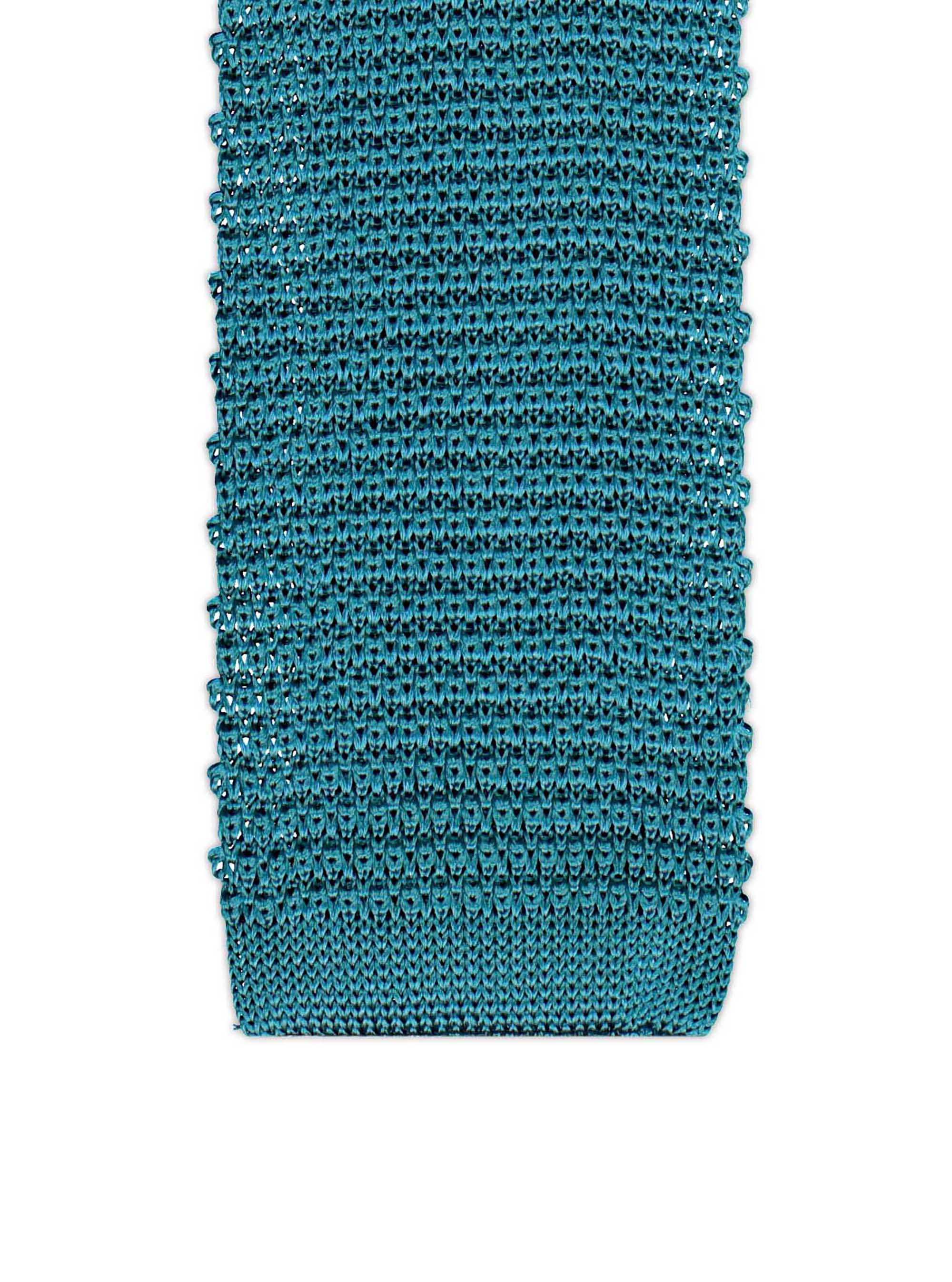 Cravatta a maglia tinta unita, EMERALD 063C