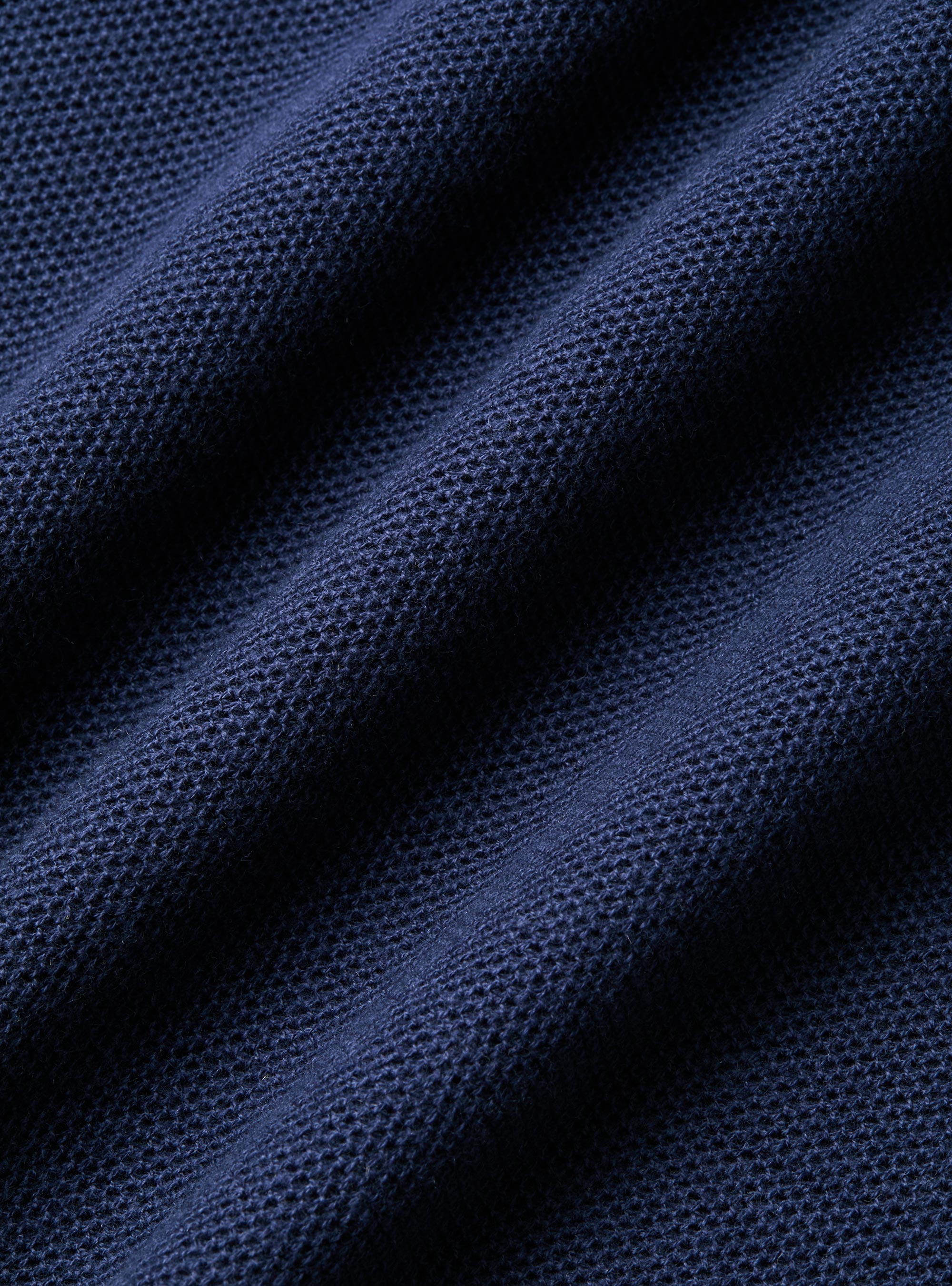 Trikot mit Rundhalsausschnitt aus Baumwolle und Kaschmir mit Wabenmuster, INCHIOSTRO 0232C