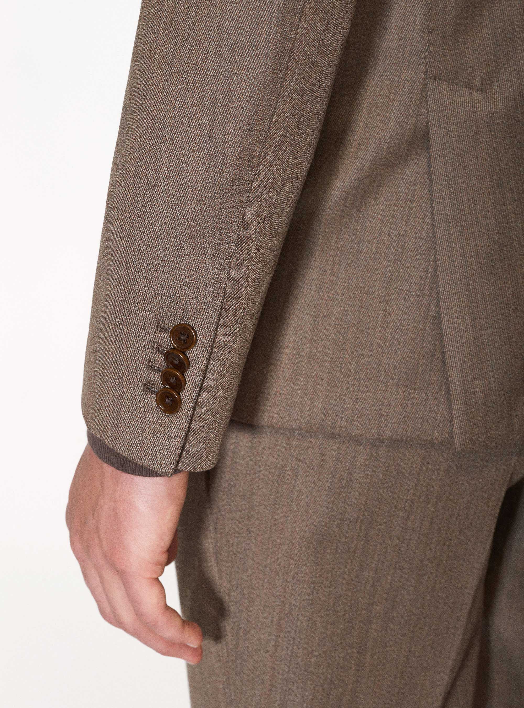 Giacca per abito in lana Vitale Barberis Canonico, FANGO