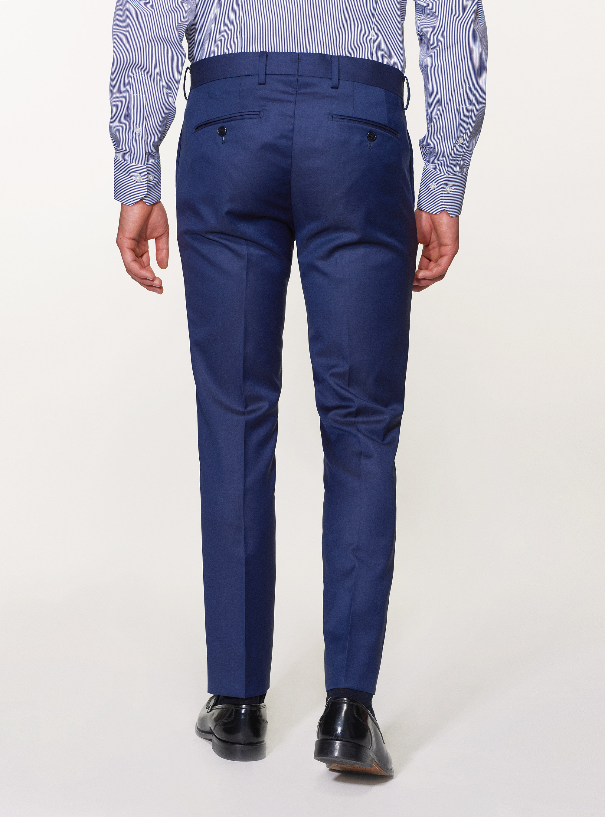 Suit trousers in pure superfine wool 110's Vitale Barberis Canonico, BASALT