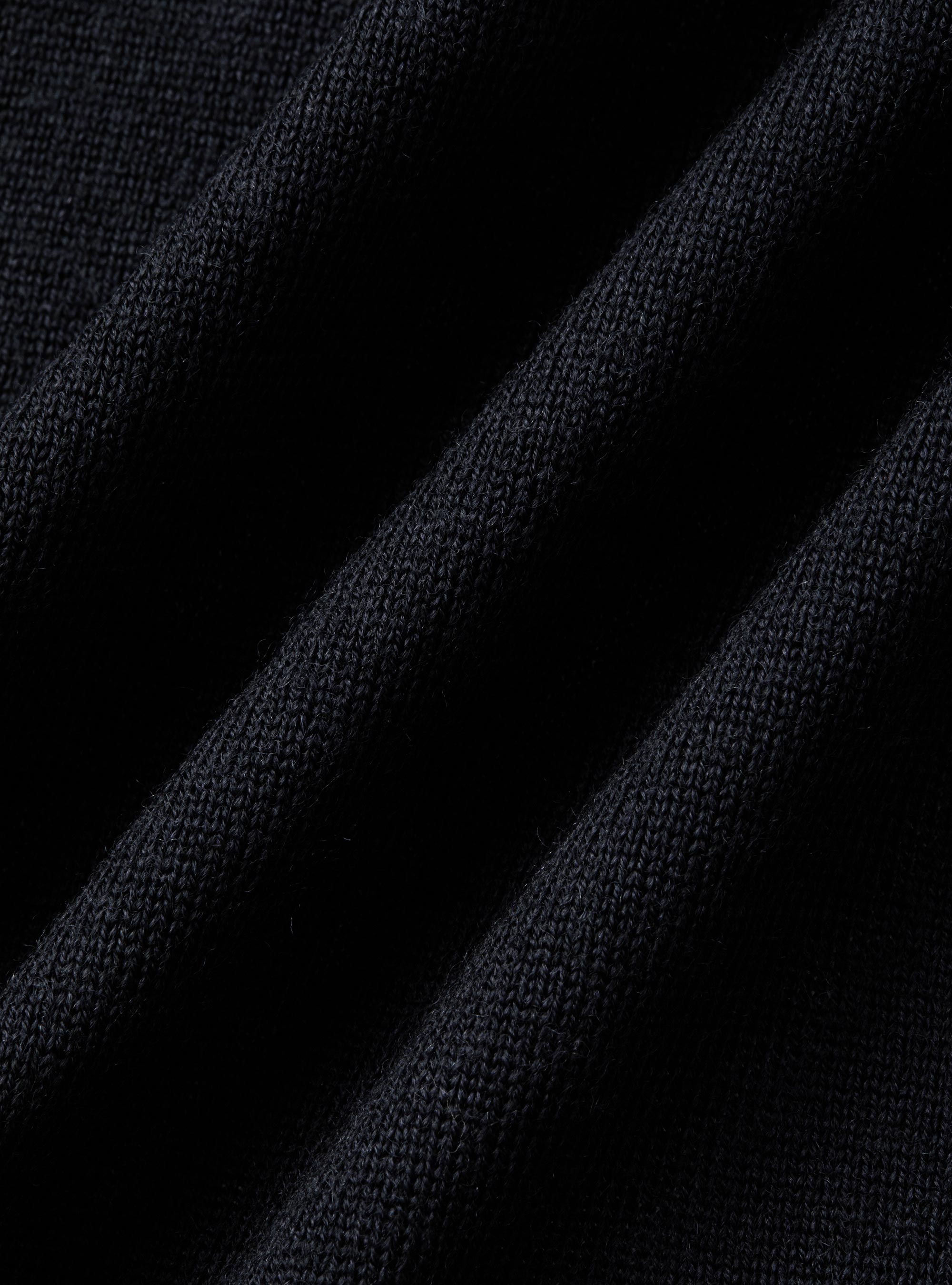 Gilet in maglia doppiopetto in pura lana merino extrafine, BLU NAVY