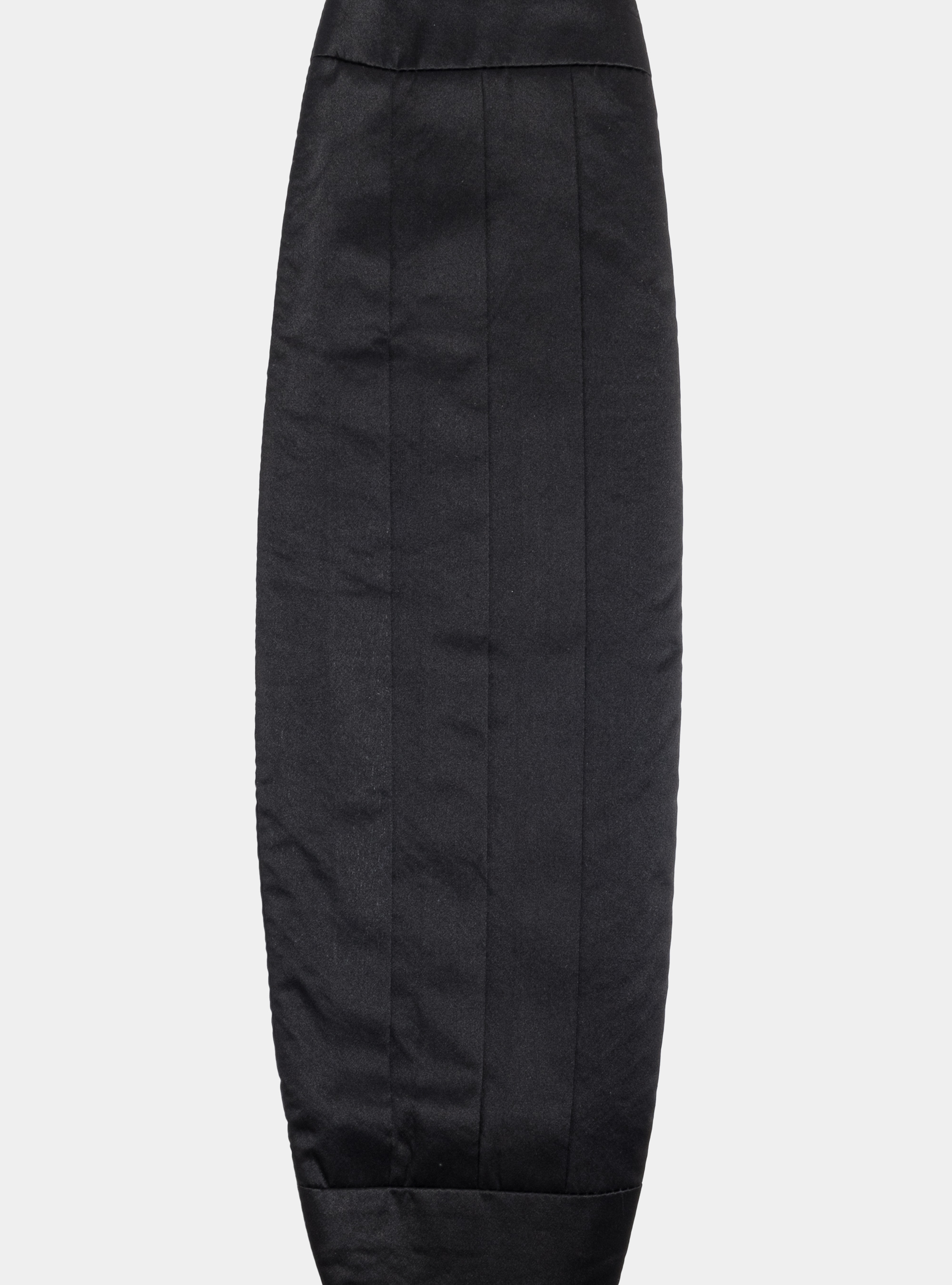 Fascia smoking in pura seta, NERO