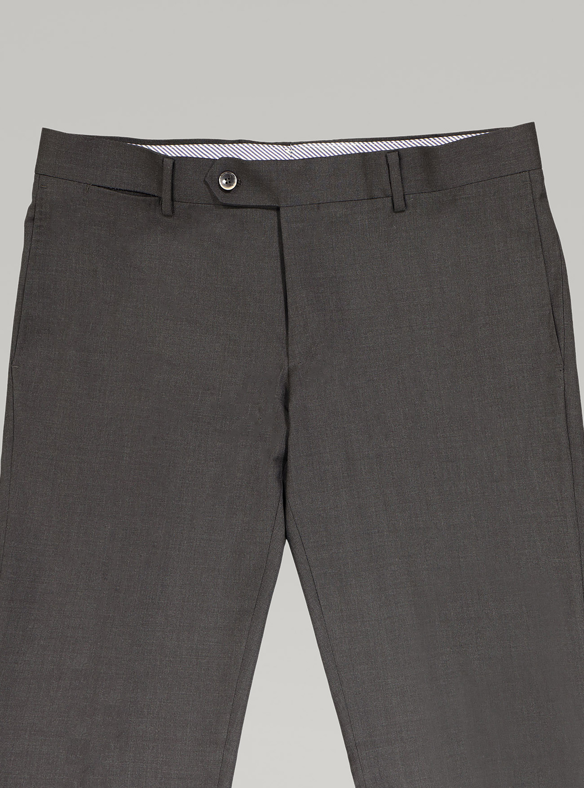 120's Superfine Wool Suit Trousers, ASFALTO 0115C