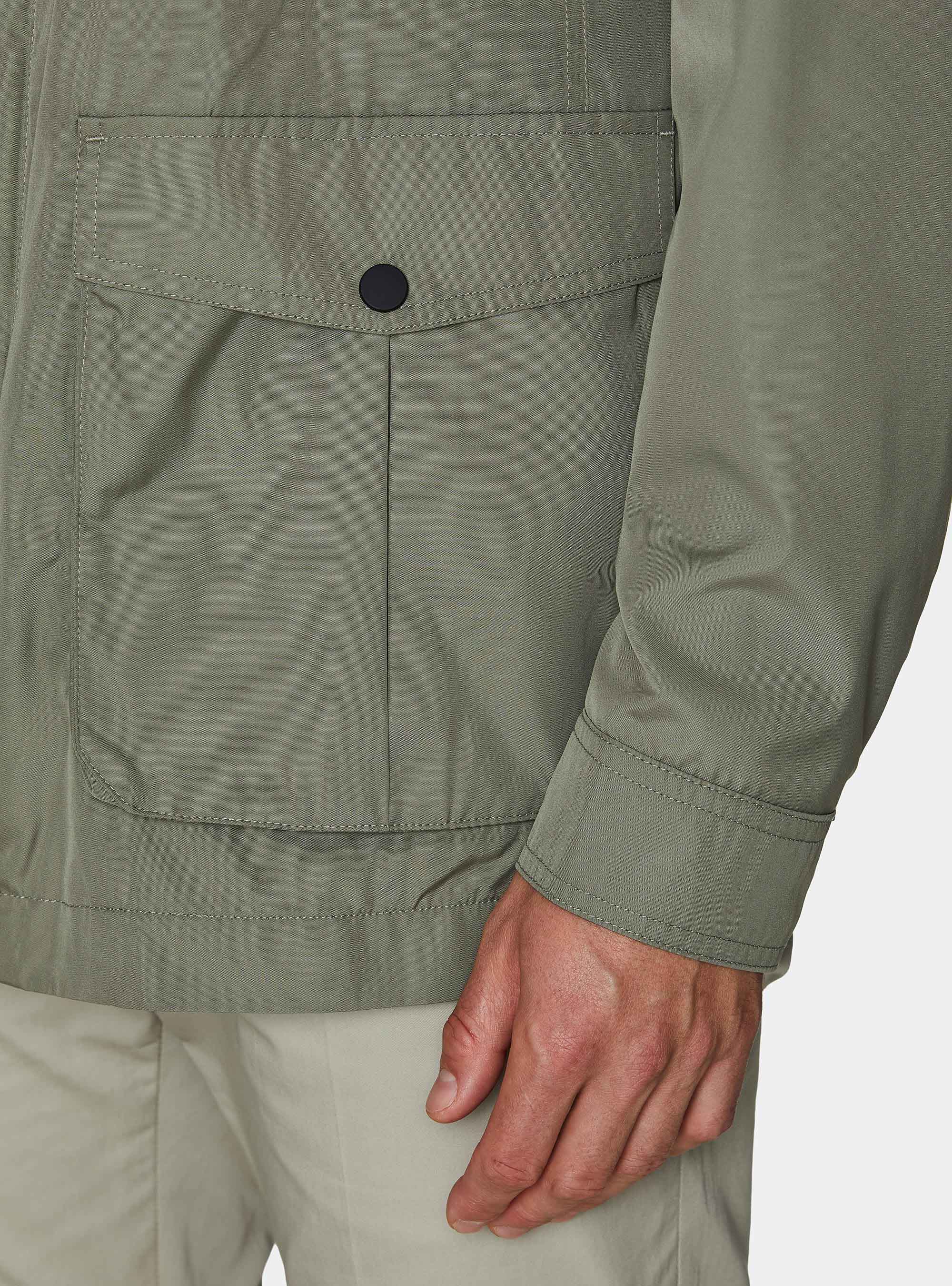 Field jacket en tissu technique, SALVIA 0602C