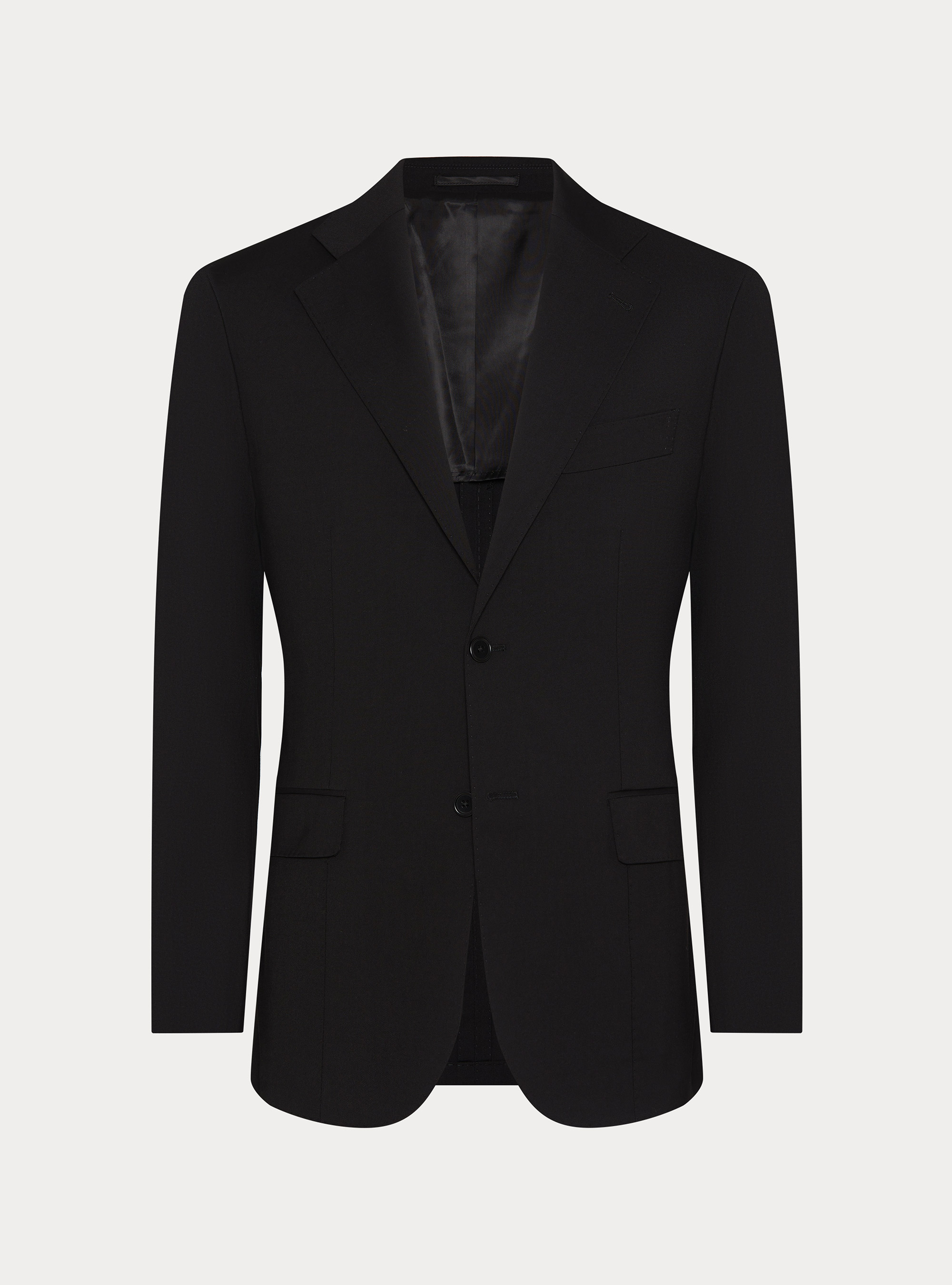 Slim fit classic suit blazer, BLACK