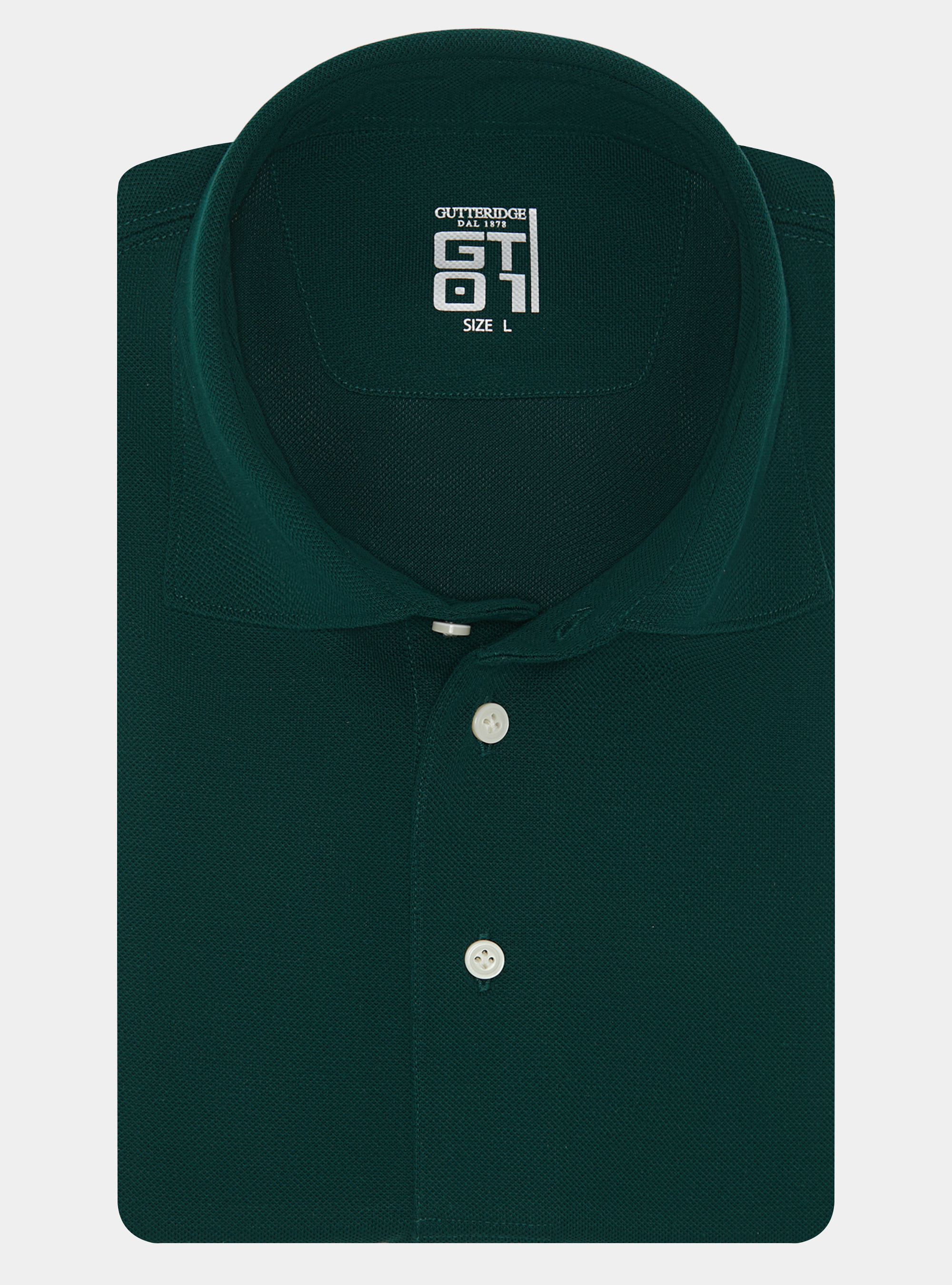 Polo de piqu&eacute; el&aacute;stico GT01, VERDE OLIVA