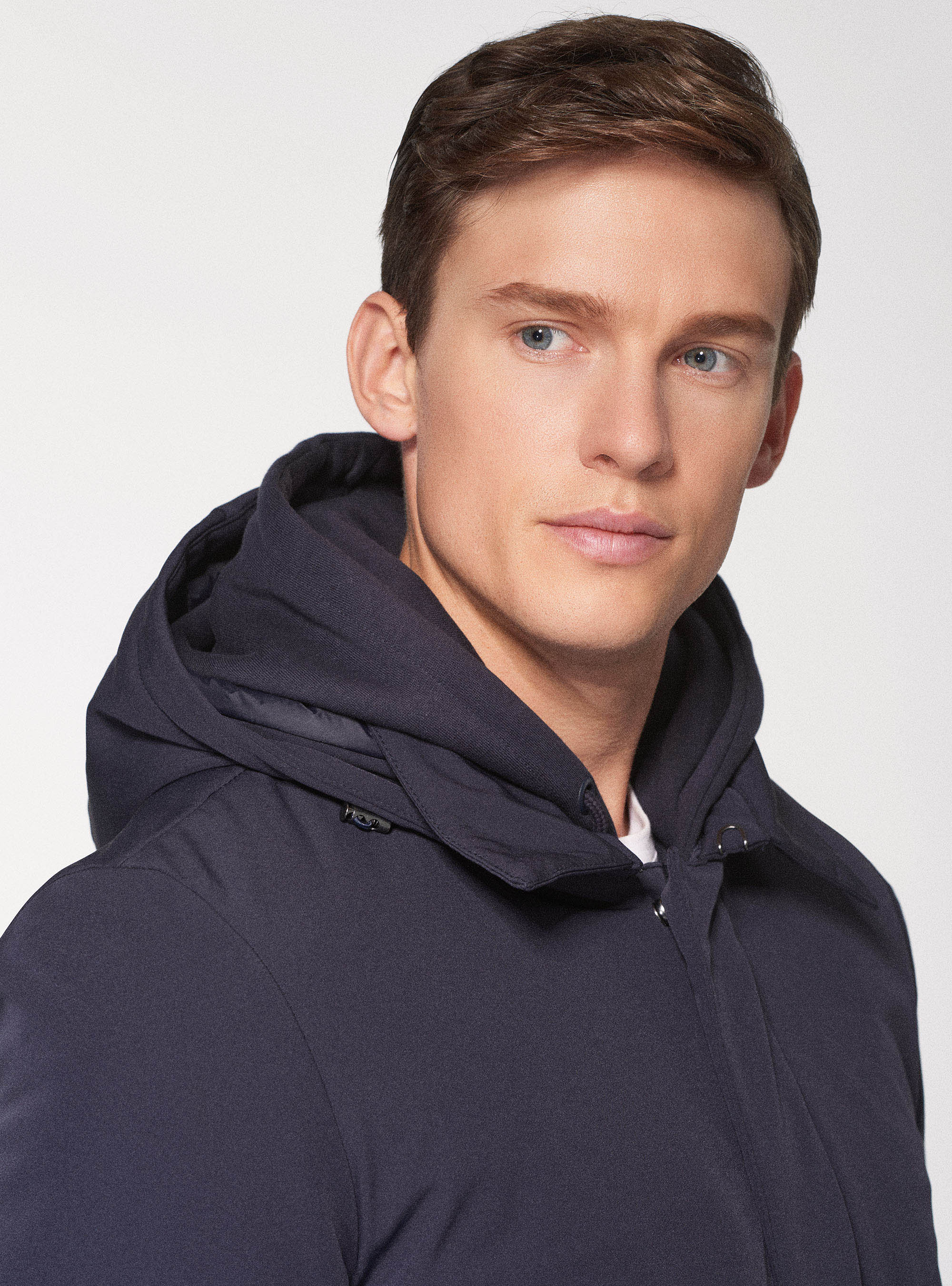 Giubbino tecnico con cappuccio, BLU NAVY
