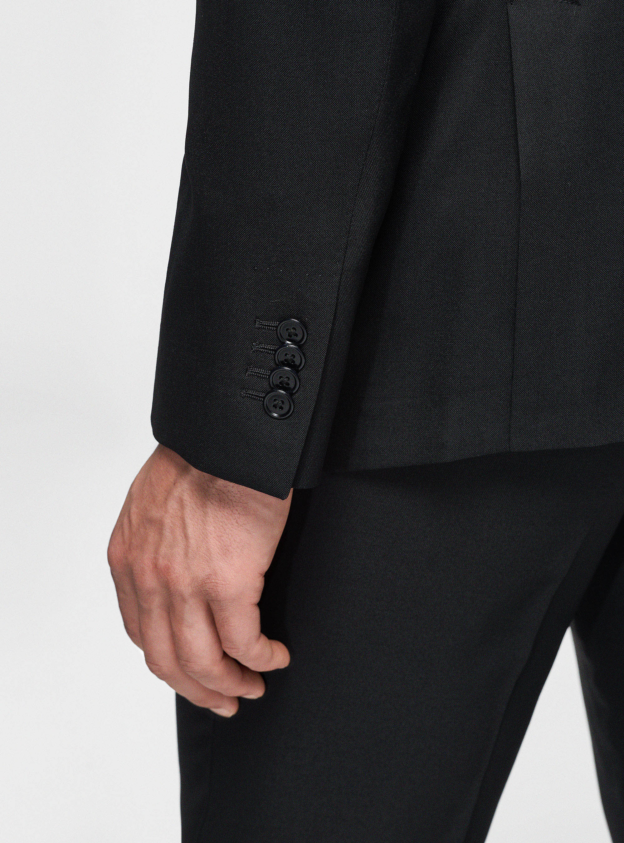 Giacca in pura lana Vitale Barberis Canonico, NERO