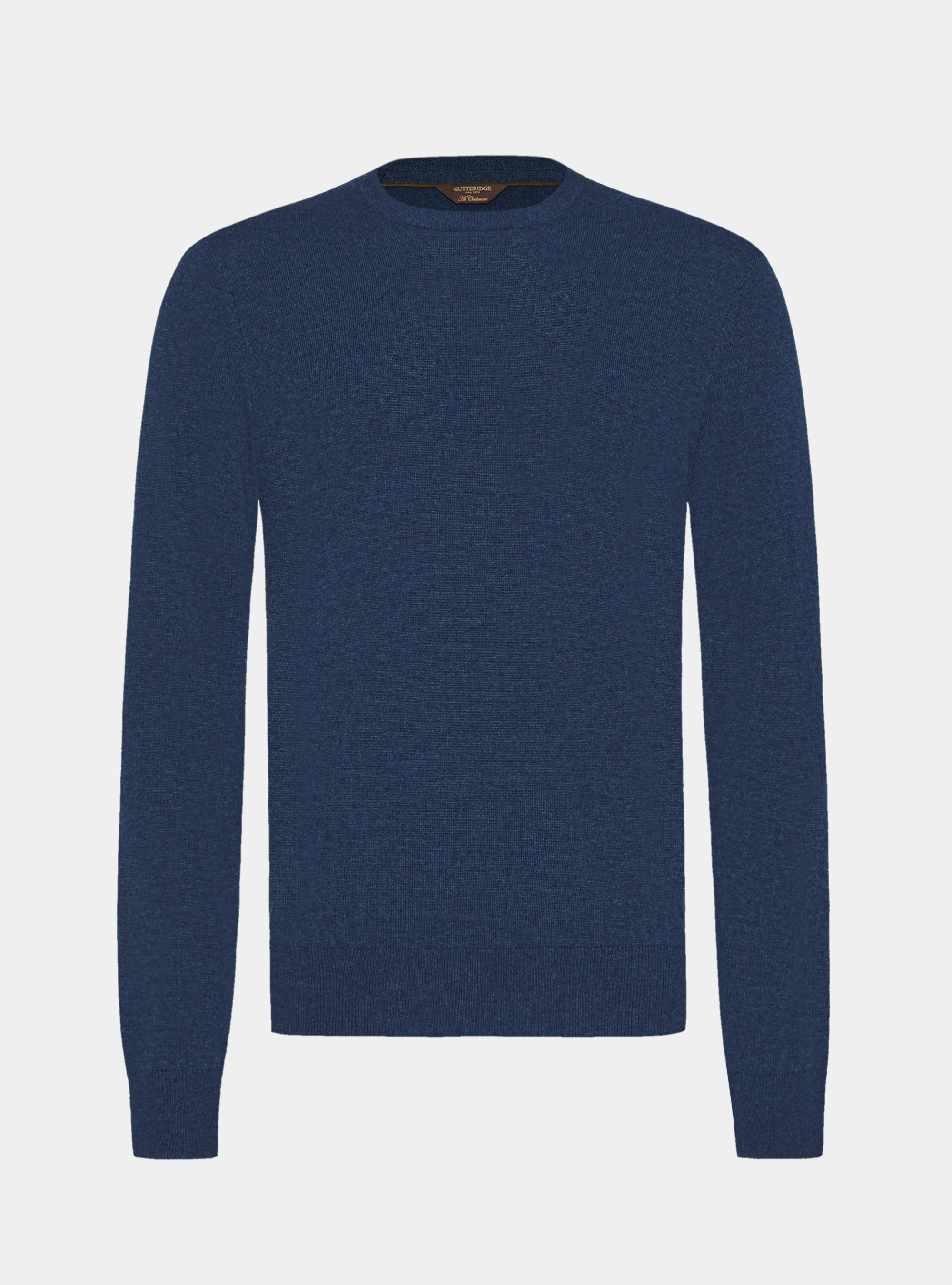 Girocollo in maglia in lana poliammide cashmere, INK