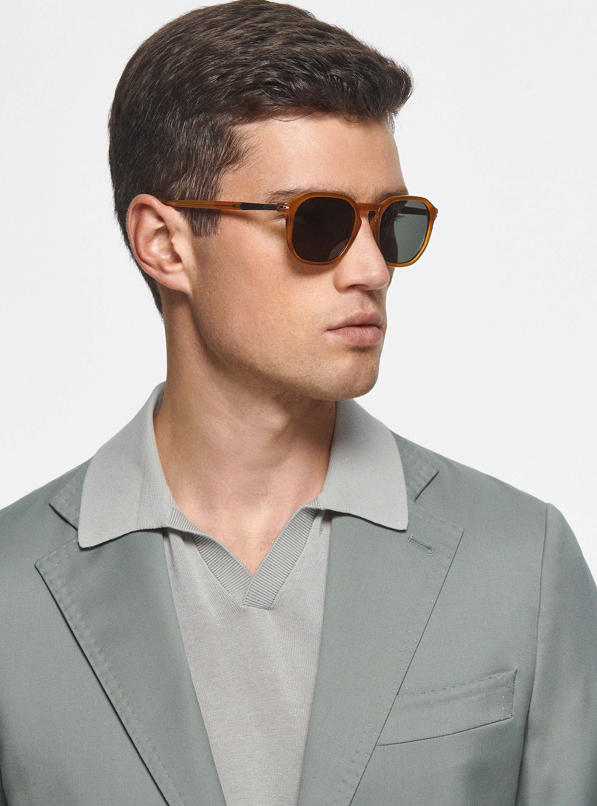 Pure 110's superfine wool blazer, SALVIA 0602C