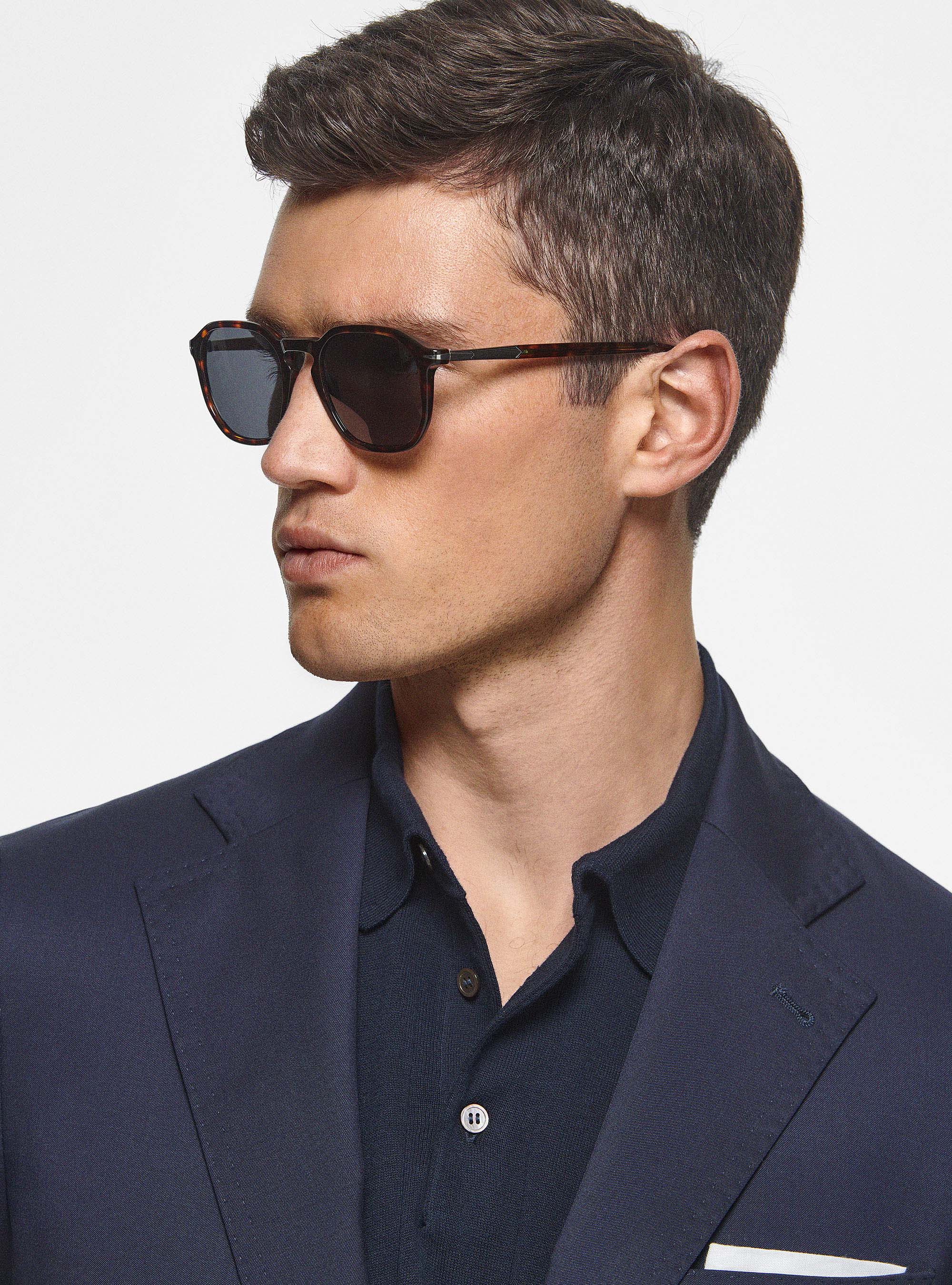 Pure 110's superfine wool blazer, NAVY BLUE