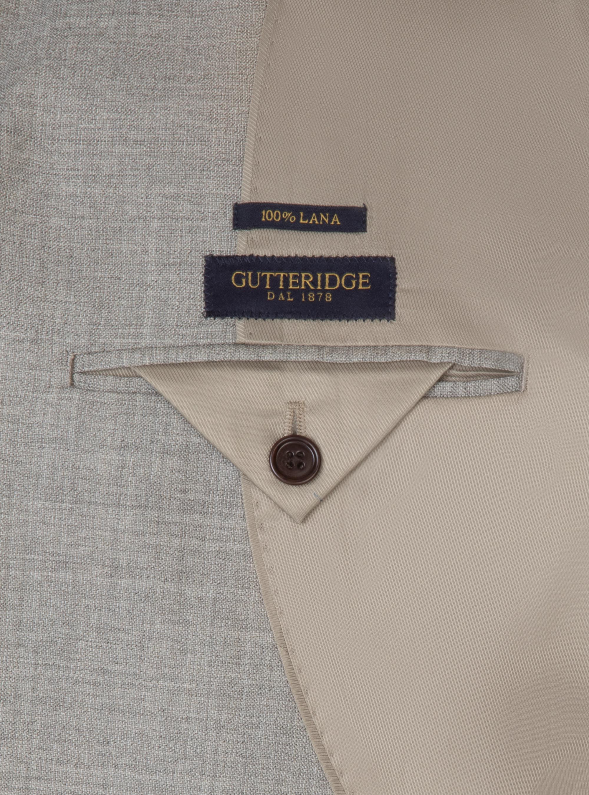 Giacca per abito in pura lana tessuto Vitale Barberis Canonico, ECRU