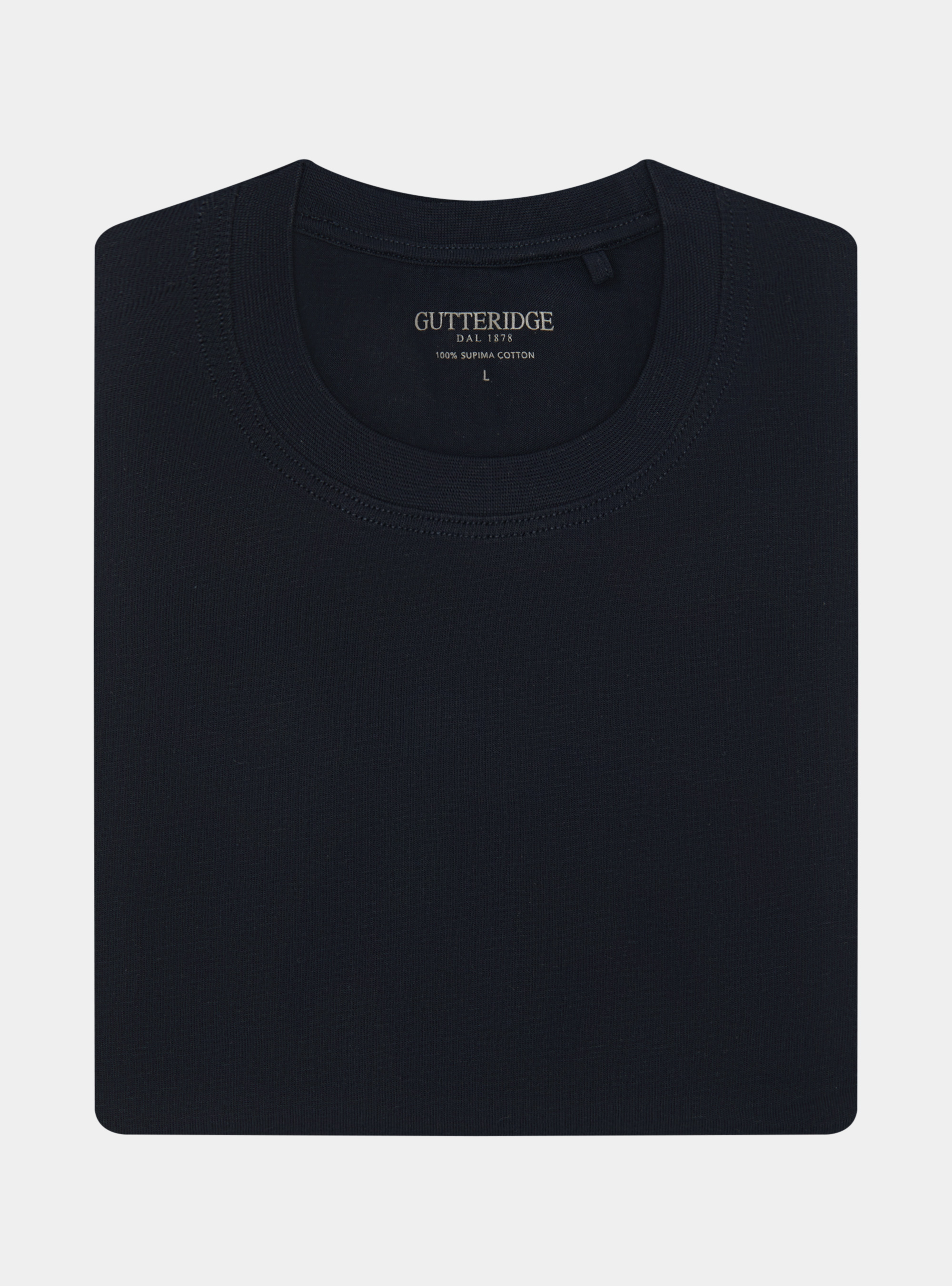 Half-sleeve T-shirt in Supima cotton, NAVY BLUE
